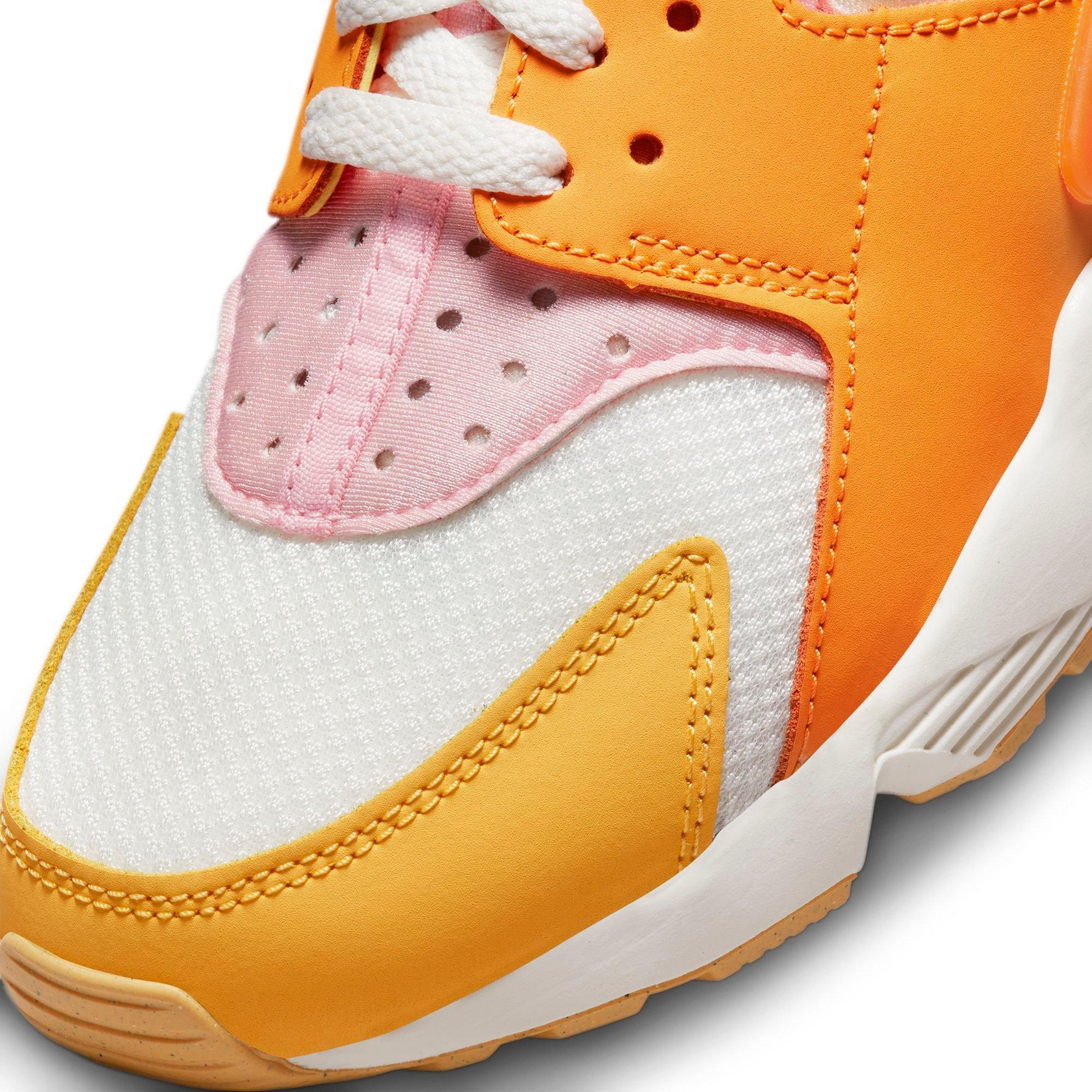 Nike Air Huarache "Summit White/Hyper Pink/Solar Flare" Women's Shoe - ORANGE/WHITE Thumbnail View 10