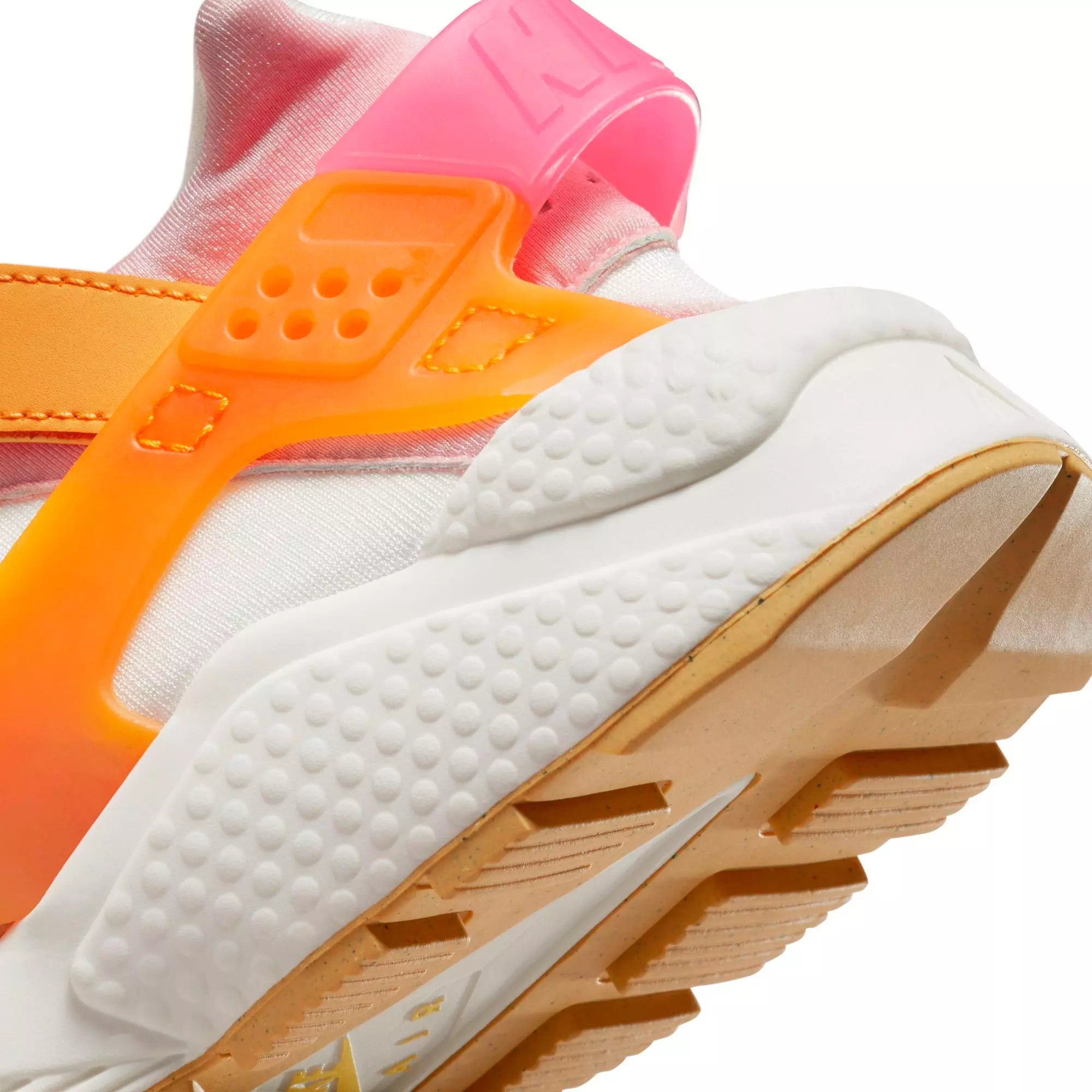 Nike Air Huarache "Summit White/Hyper Pink/Solar Flare" Women's Shoe - ORANGE/WHITE