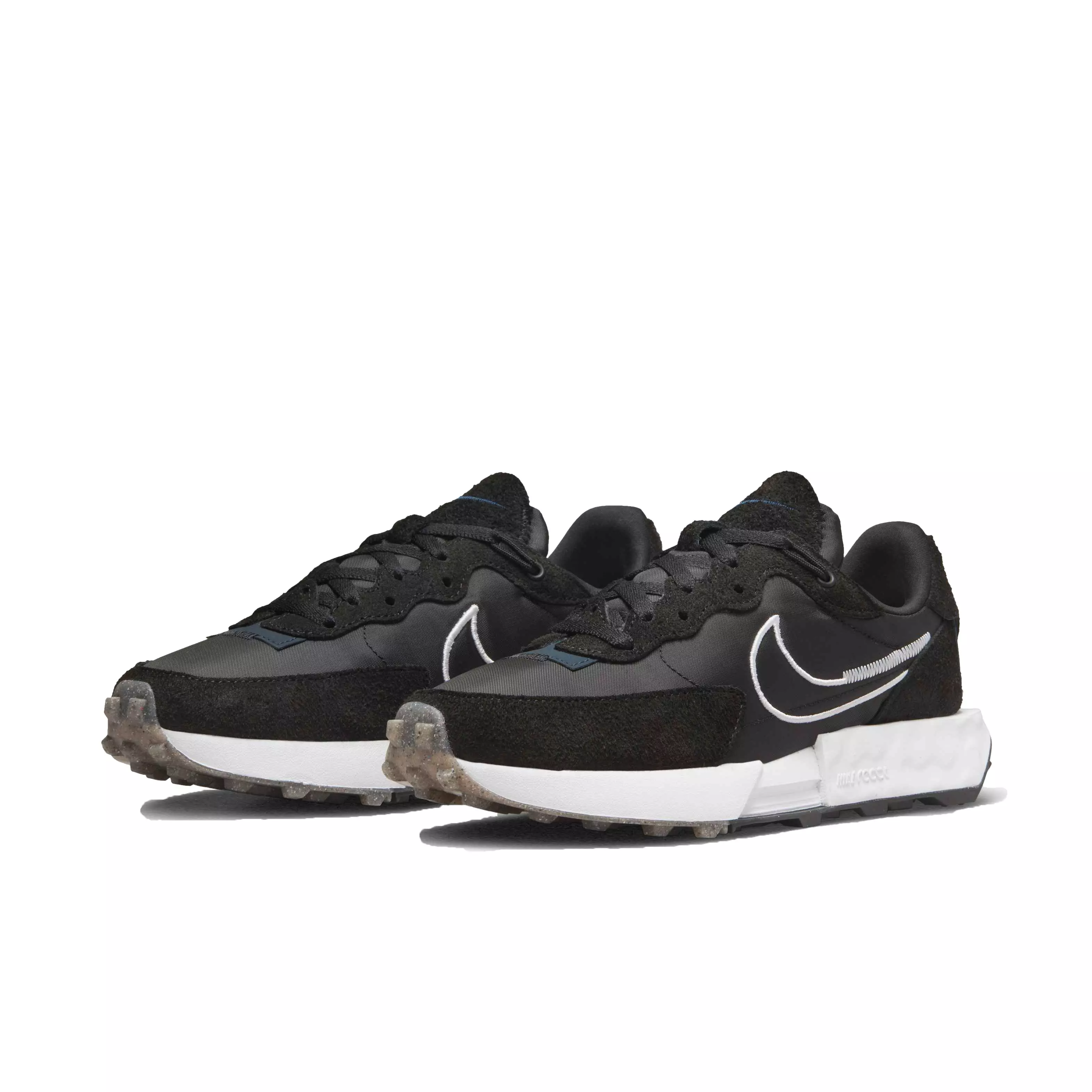 Nike Fontanka Waffle "Black/White/Dark Obsidian" Women's Shoe - BLACK/WHITE/DK OBSIDIAN