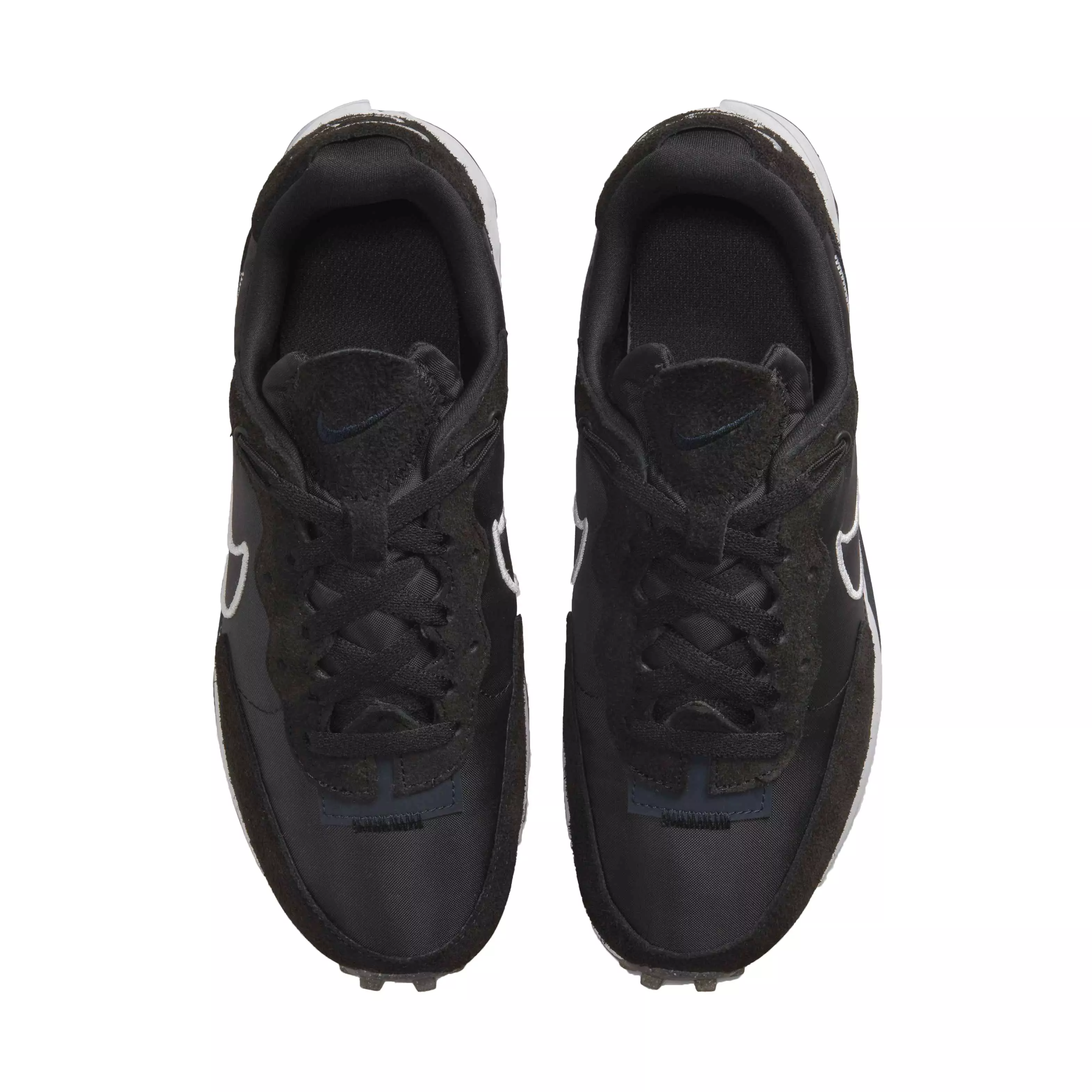 Nike Fontanka Waffle "Black/White/Dark Obsidian" Women's Shoe - BLACK/WHITE/DK OBSIDIAN