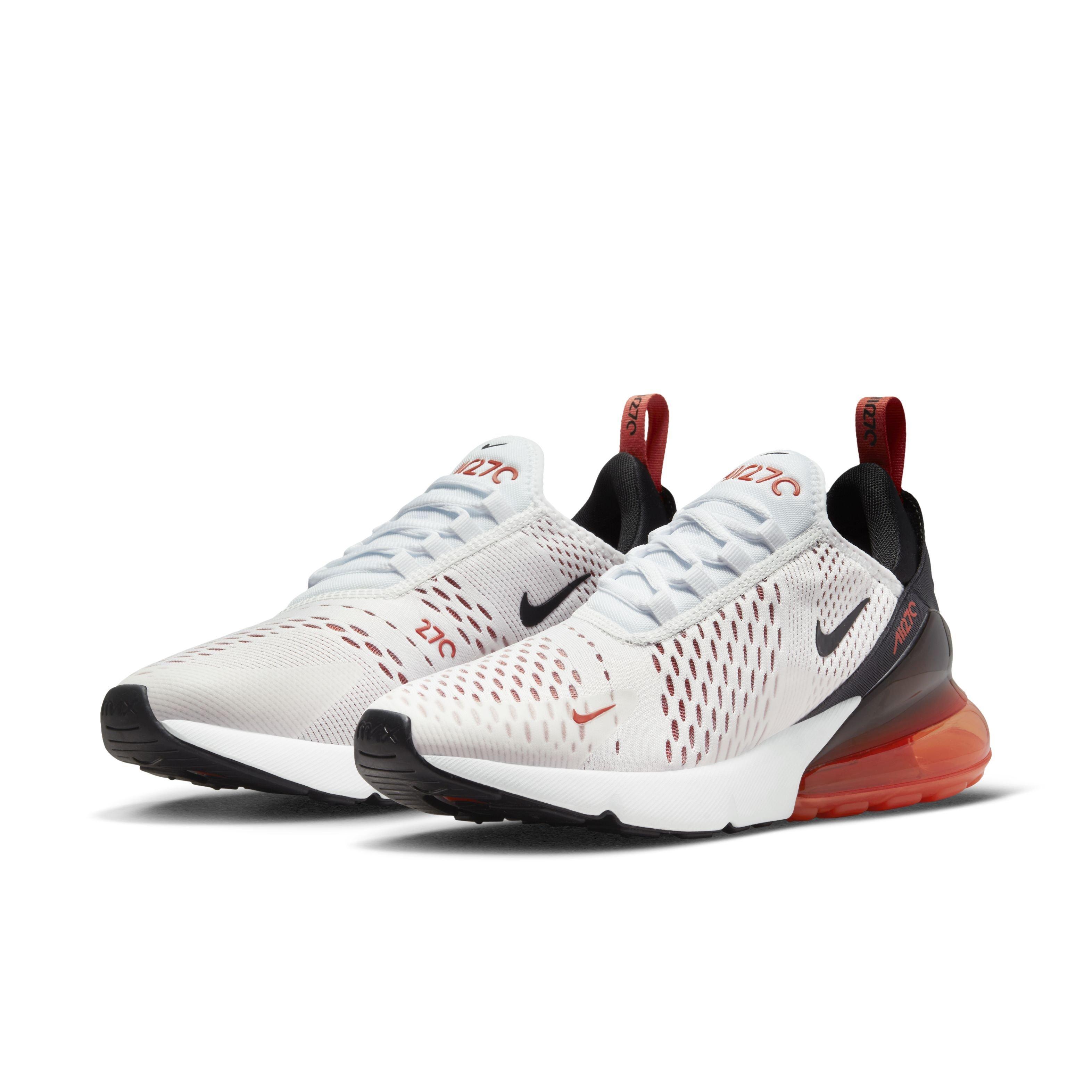 Nike Women's Air Max 270 Shoes, Size 8, White/Mantra Orange/Sail