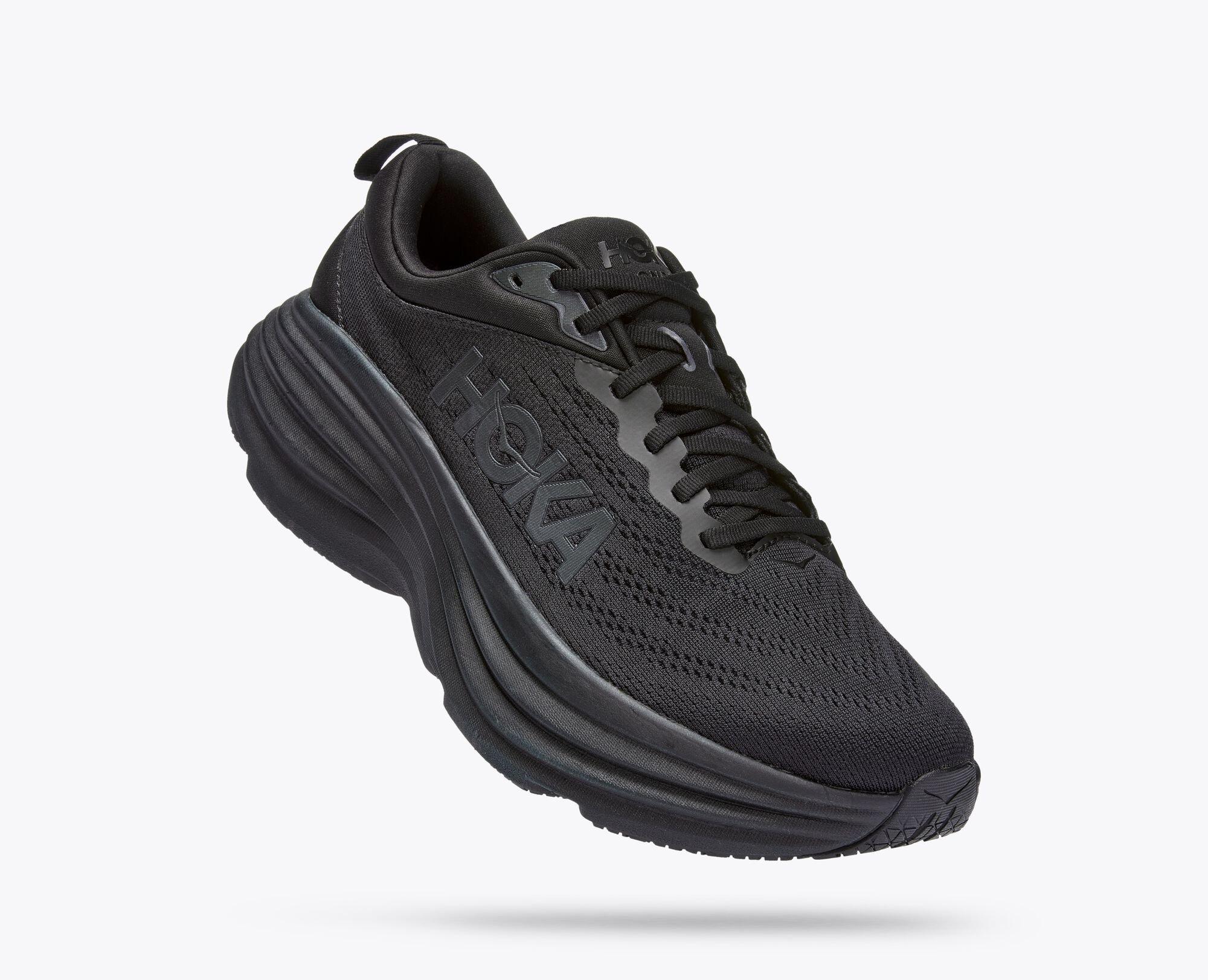 Hoka Bondi 8 "Black" Men's Running Shoe - BLACK Thumbnail View 5