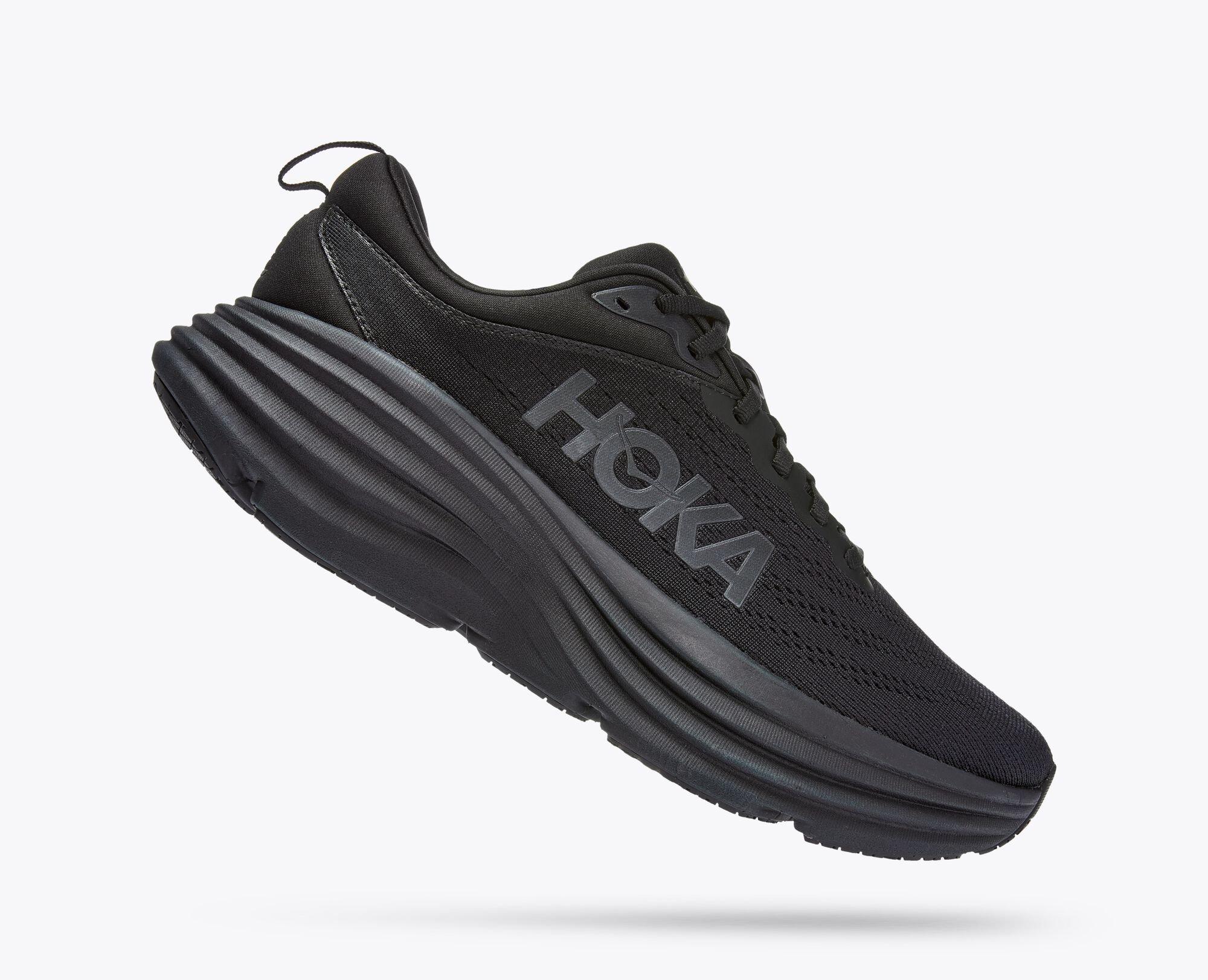 Hoka Bondi 8 "Black" Men's Running Shoe - BLACK Thumbnail View 6