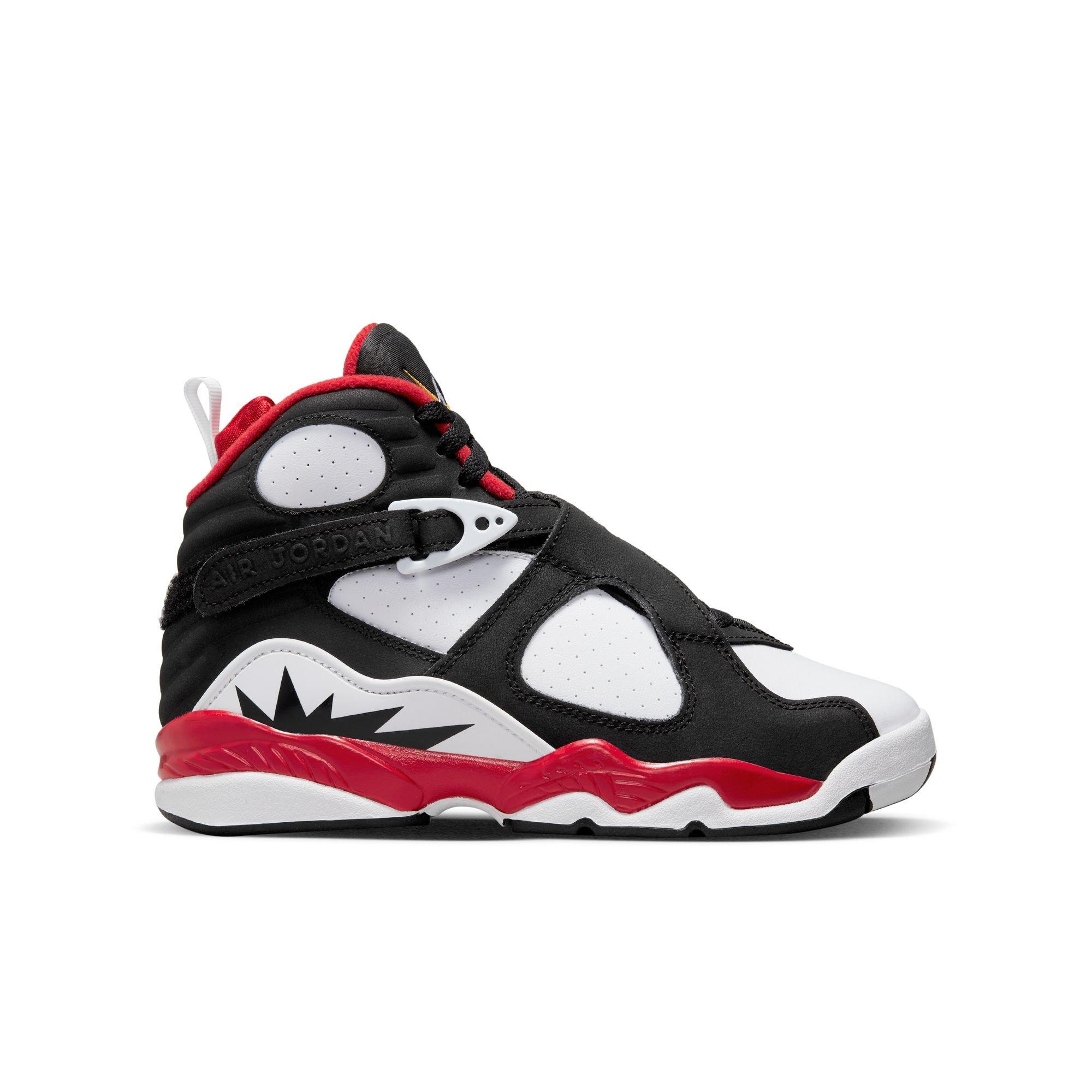 Jordan 8 Retro "Paprika" Grade School Kid's Shoe - MAROON/BLACK Thumbnail View 1