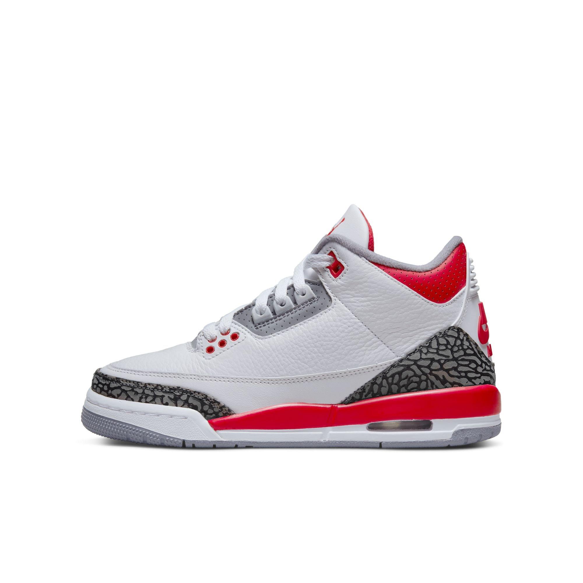 black and red jordan 3s