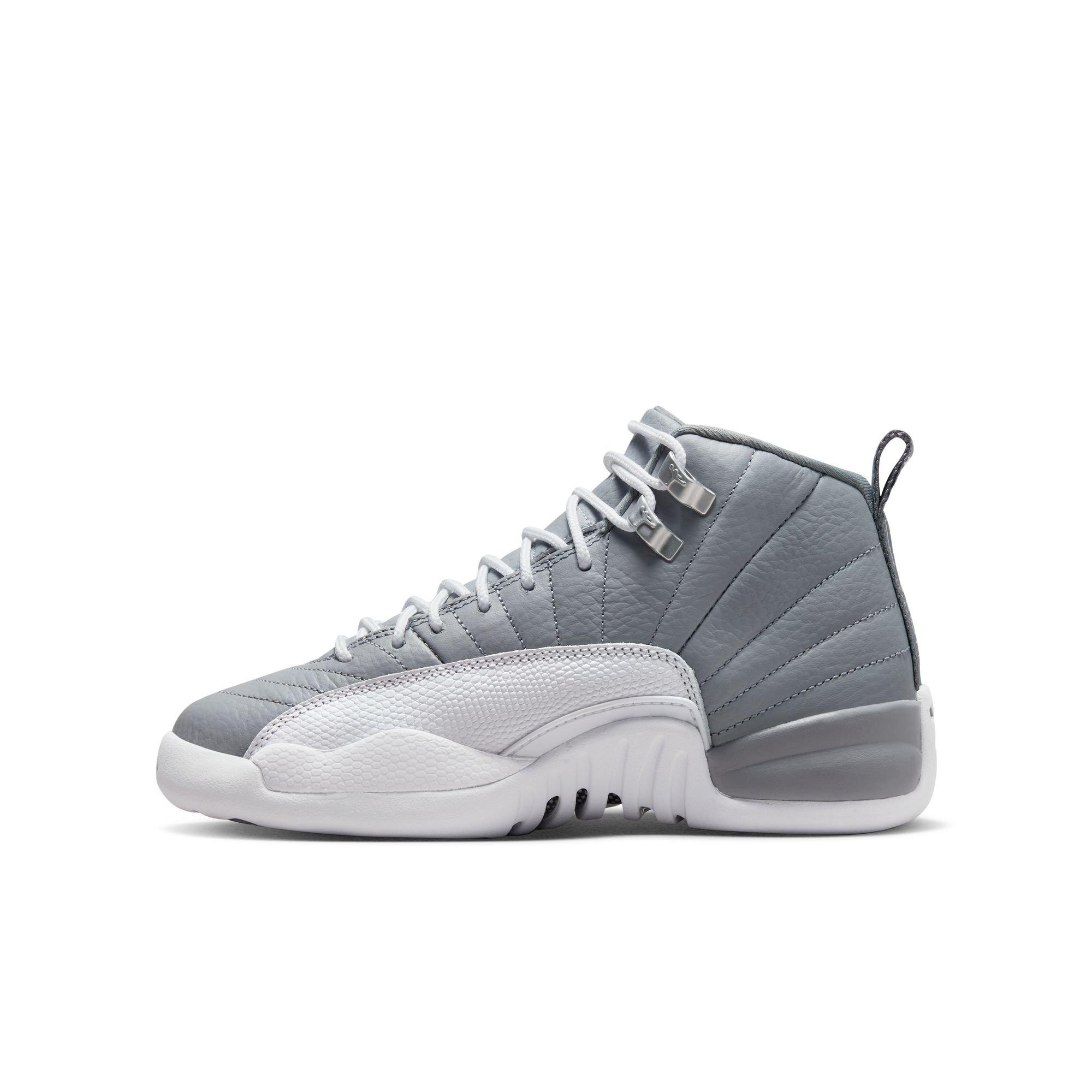 black grey and white jordan 12