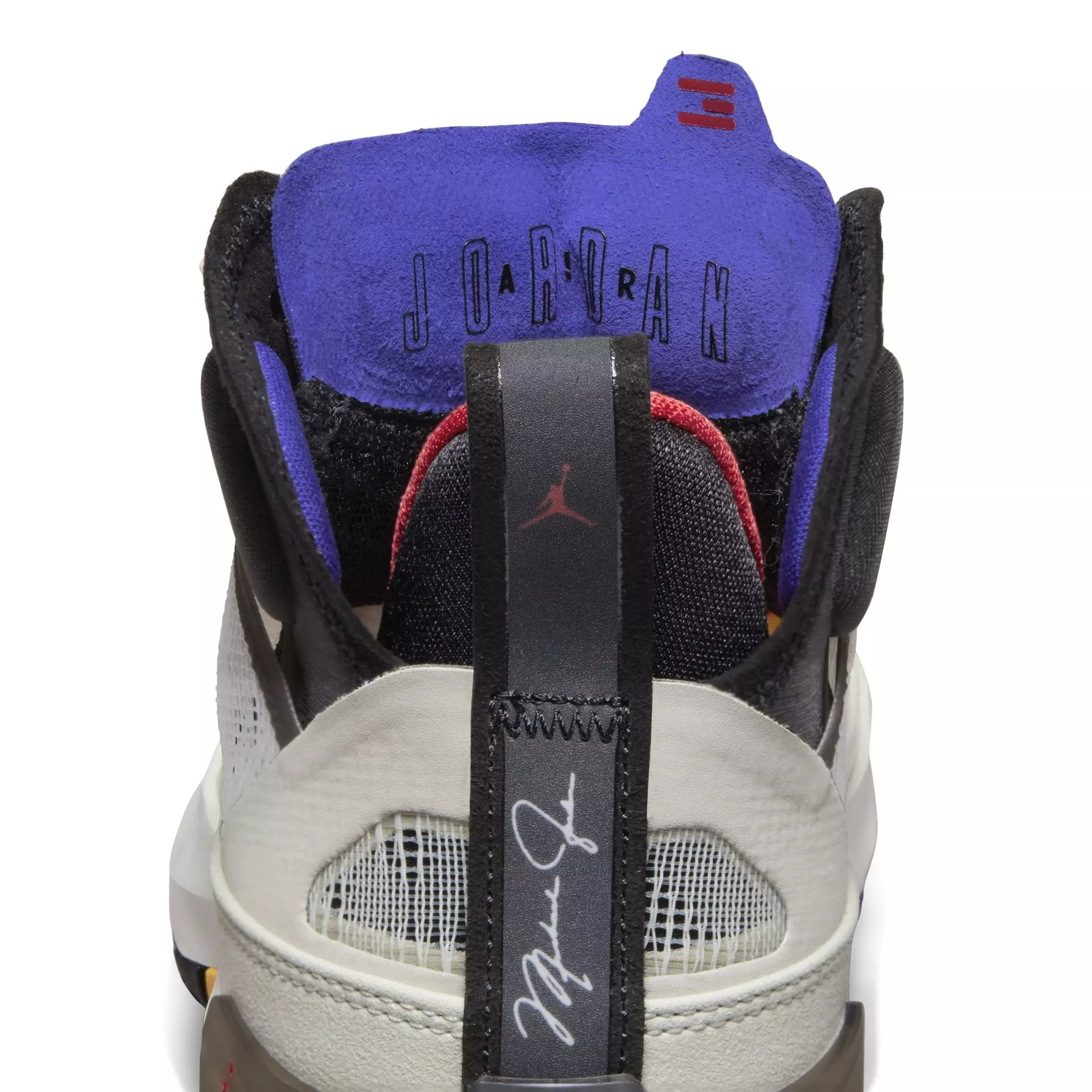 Jordan XXXVII "Light Bone/Fire Red/Black" Grade School Kids' Basketball Shoe - LIGHT BONE/FIRE RED/BLACK