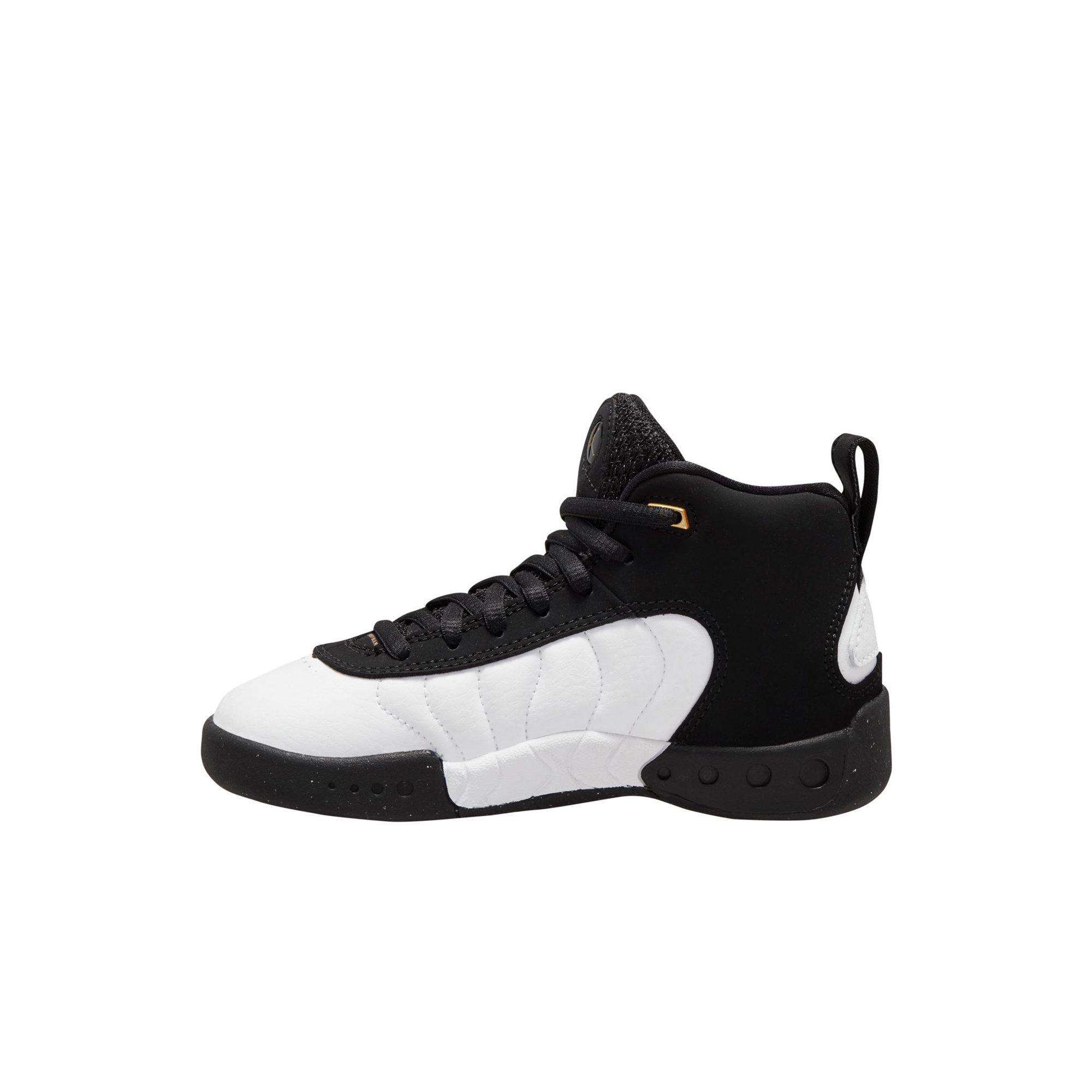 Jordan Jumpman Pro Black Metallic Gold White Preschool Boys Shoe Hibbett