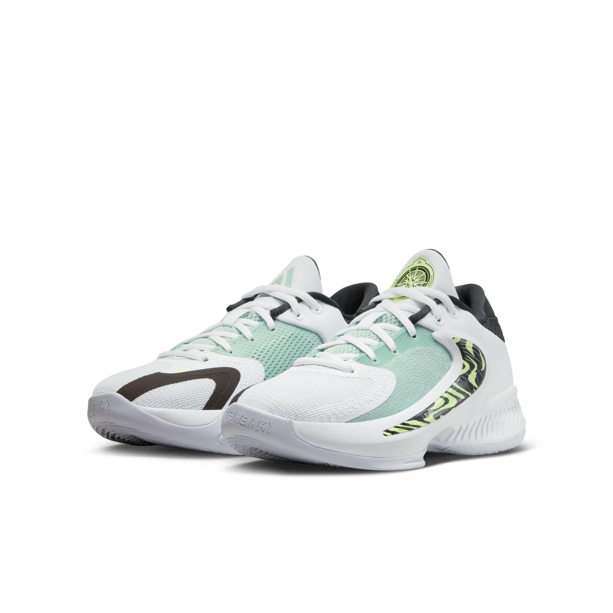 Nike Zoom Freak 4 GS White Barely Volt - Size 7 Kids