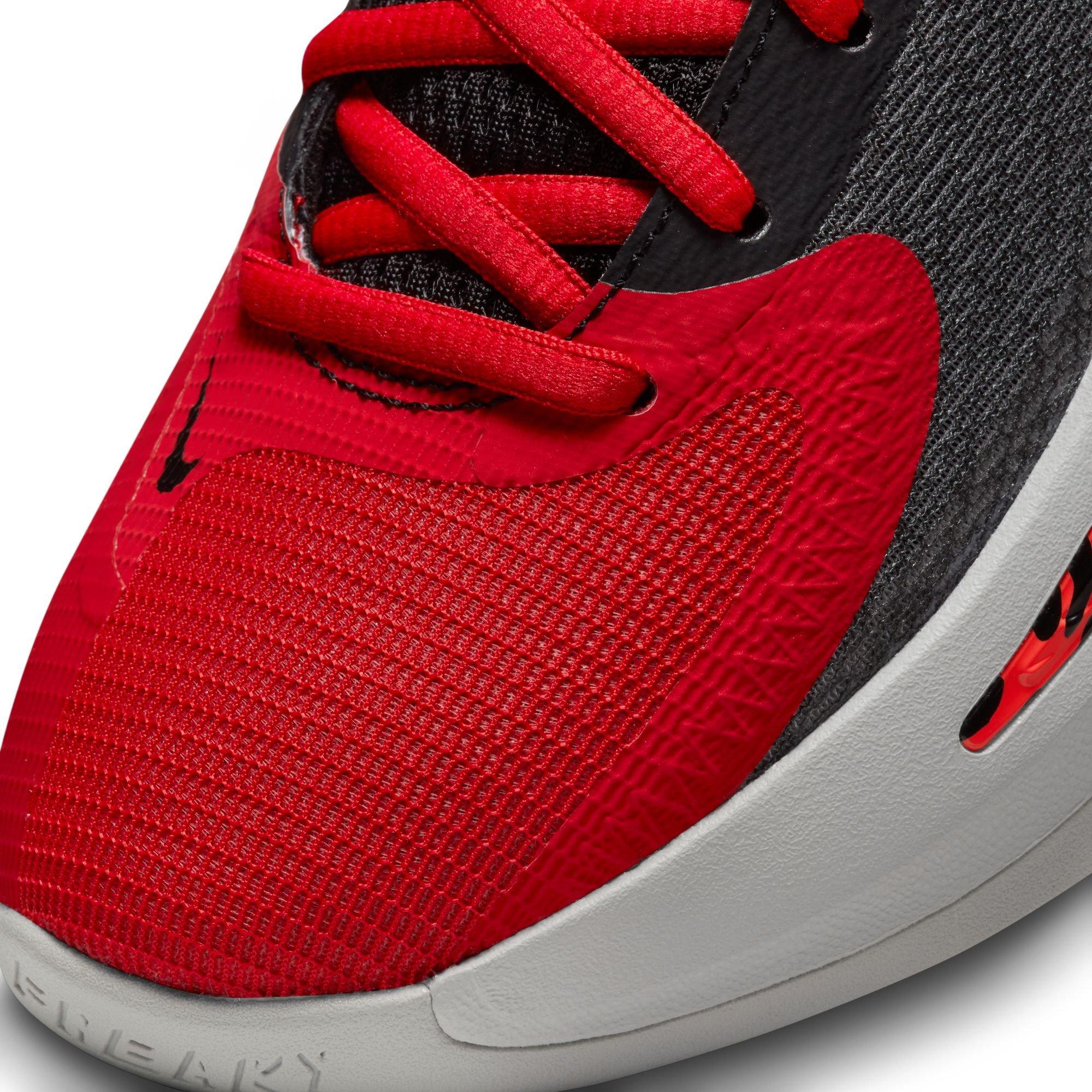 Nike Freak 4 "University Red/Bright Crimson" Grade School Boys' Basketball Shoe - RED/GREY Thumbnail View 3