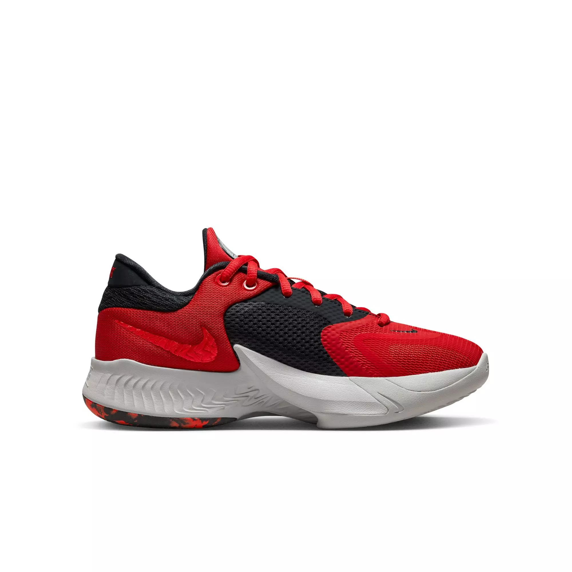 Nike Freak 4 "University Red/Bright Crimson" Grade School Boys' Basketball Shoe - RED/GREY