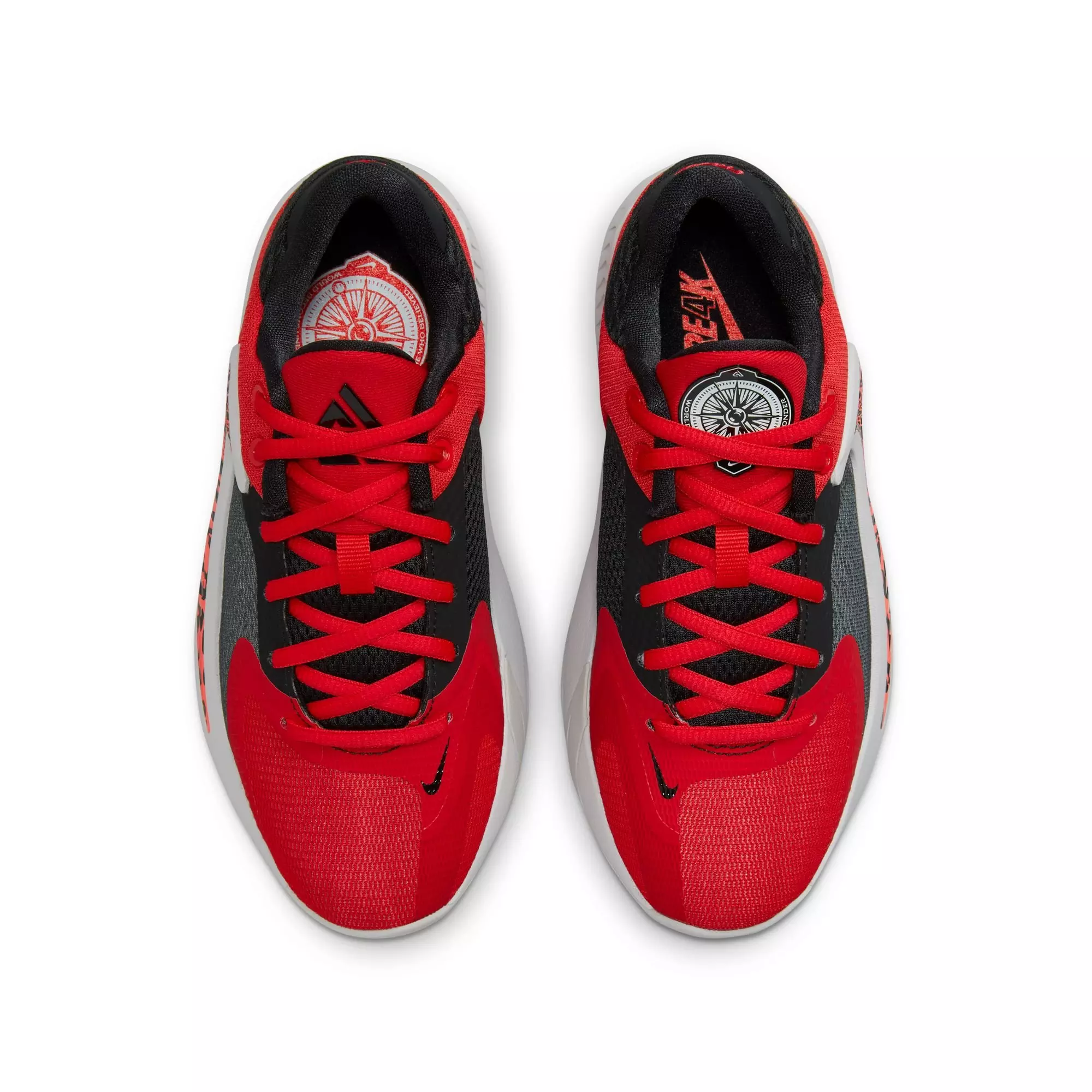 Nike Freak 4 "University Red/Bright Crimson" Grade School Boys' Basketball Shoe - RED/GREY