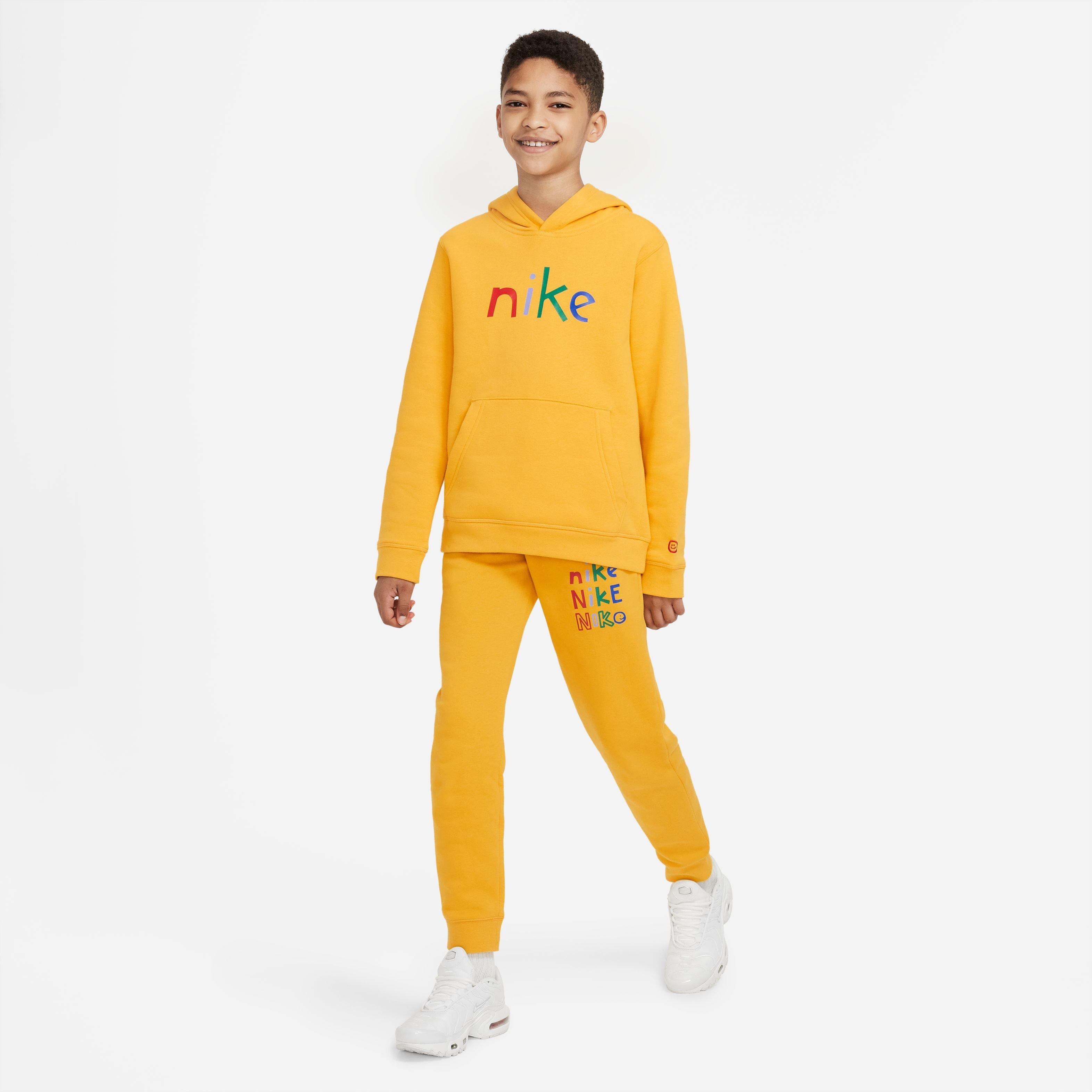 yellow sweatsuit nike