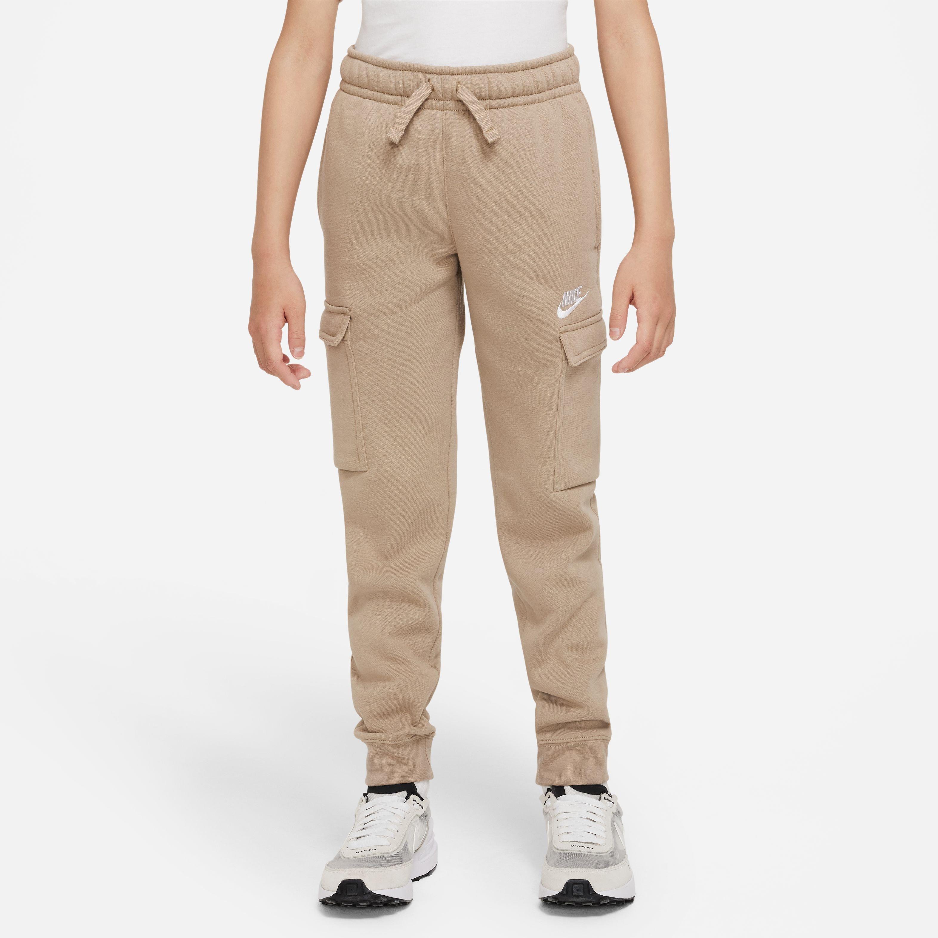 Nike Big Kids\' Sportswear Club Cargo Pants - Khaki - Hibbett | City Gear