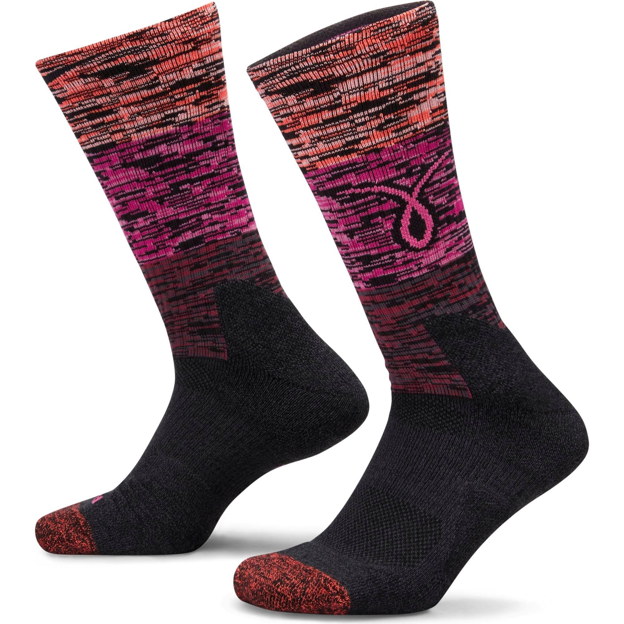 Nike Elite Kay Yow Basketball Crew Socks - Pink/Black - Hibbett