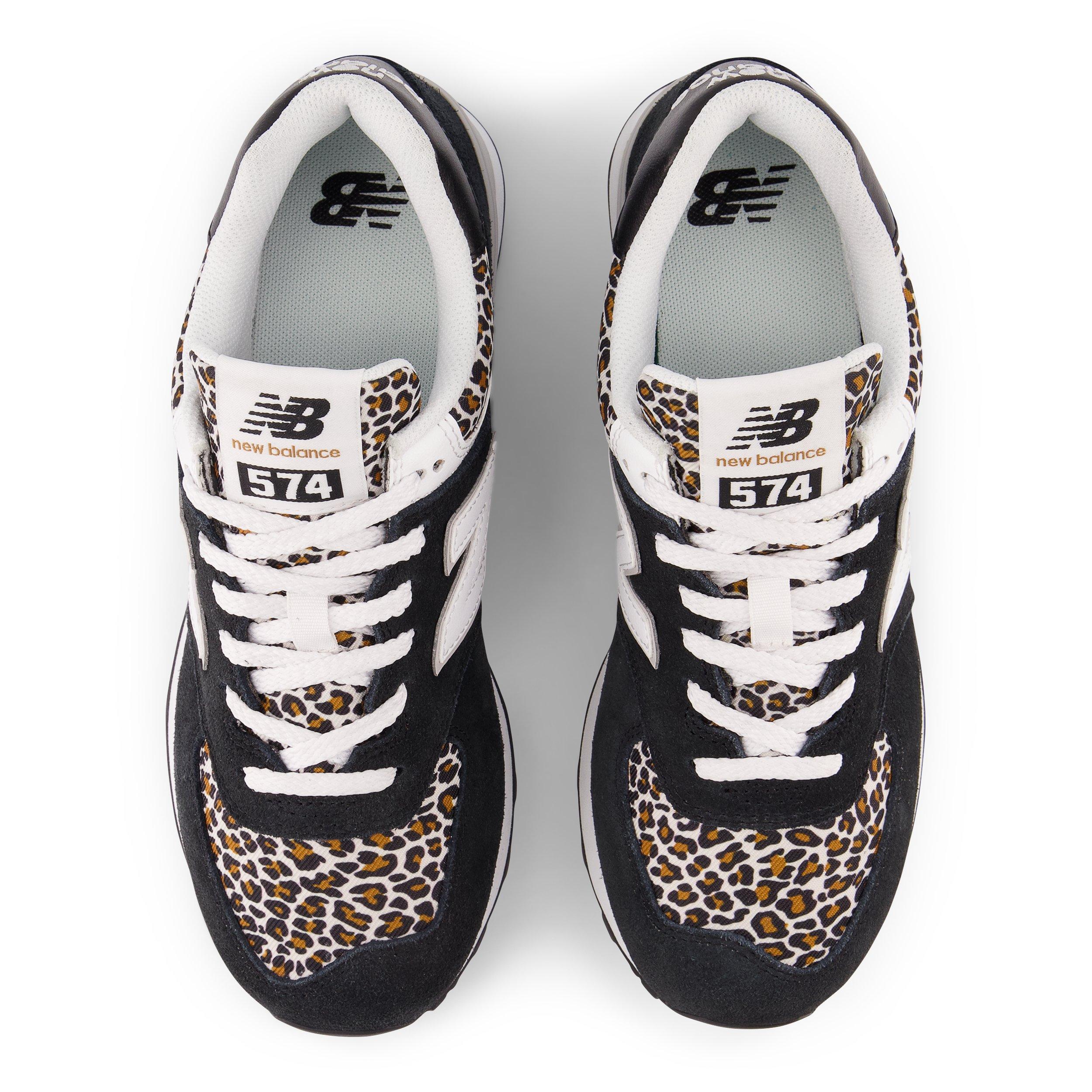 New Balance 574 Black/Animal Print Women's Shoe - Hibbett | City Gear