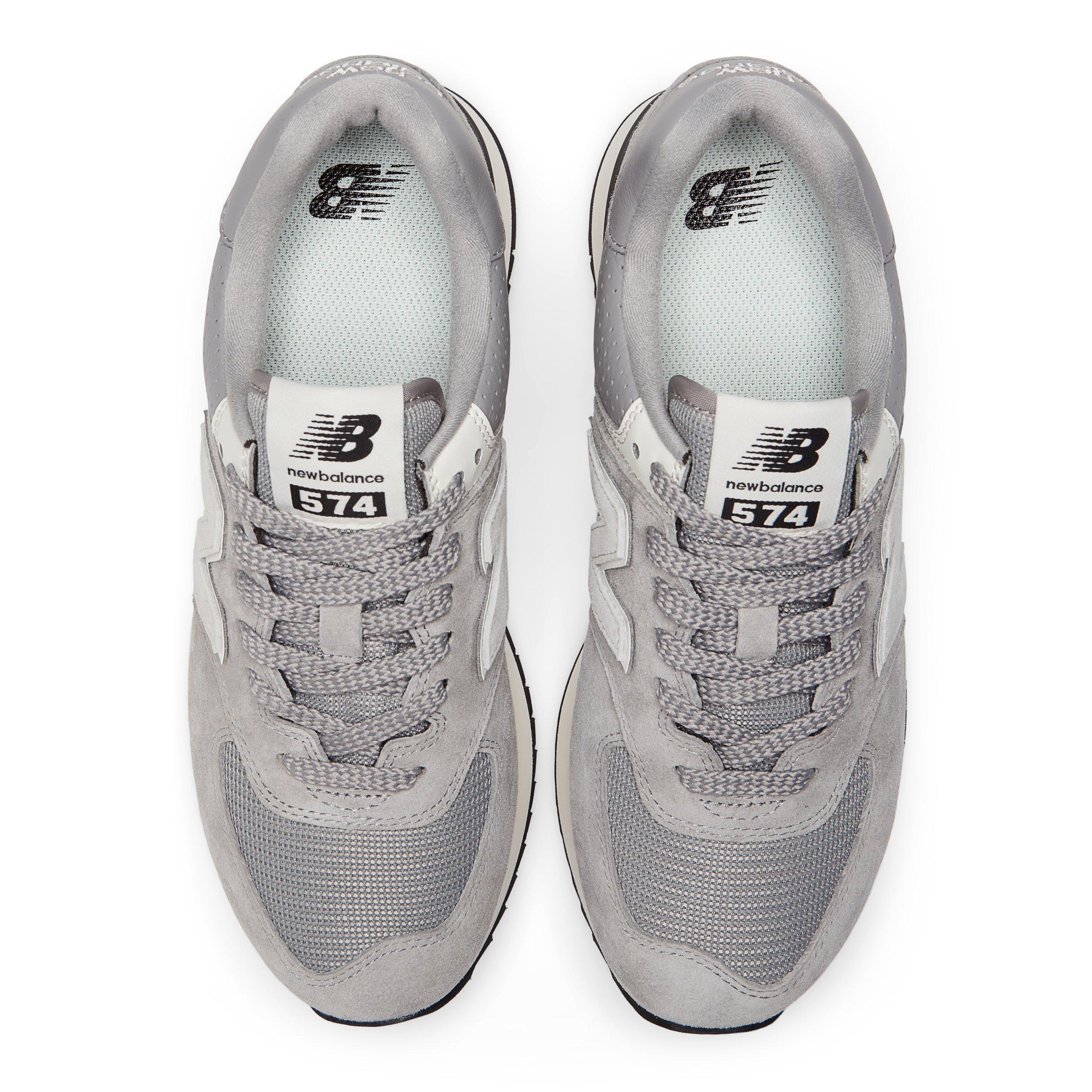 New Balance 574 Stacked Grey/White Women's Shoe - Hibbett | City Gear