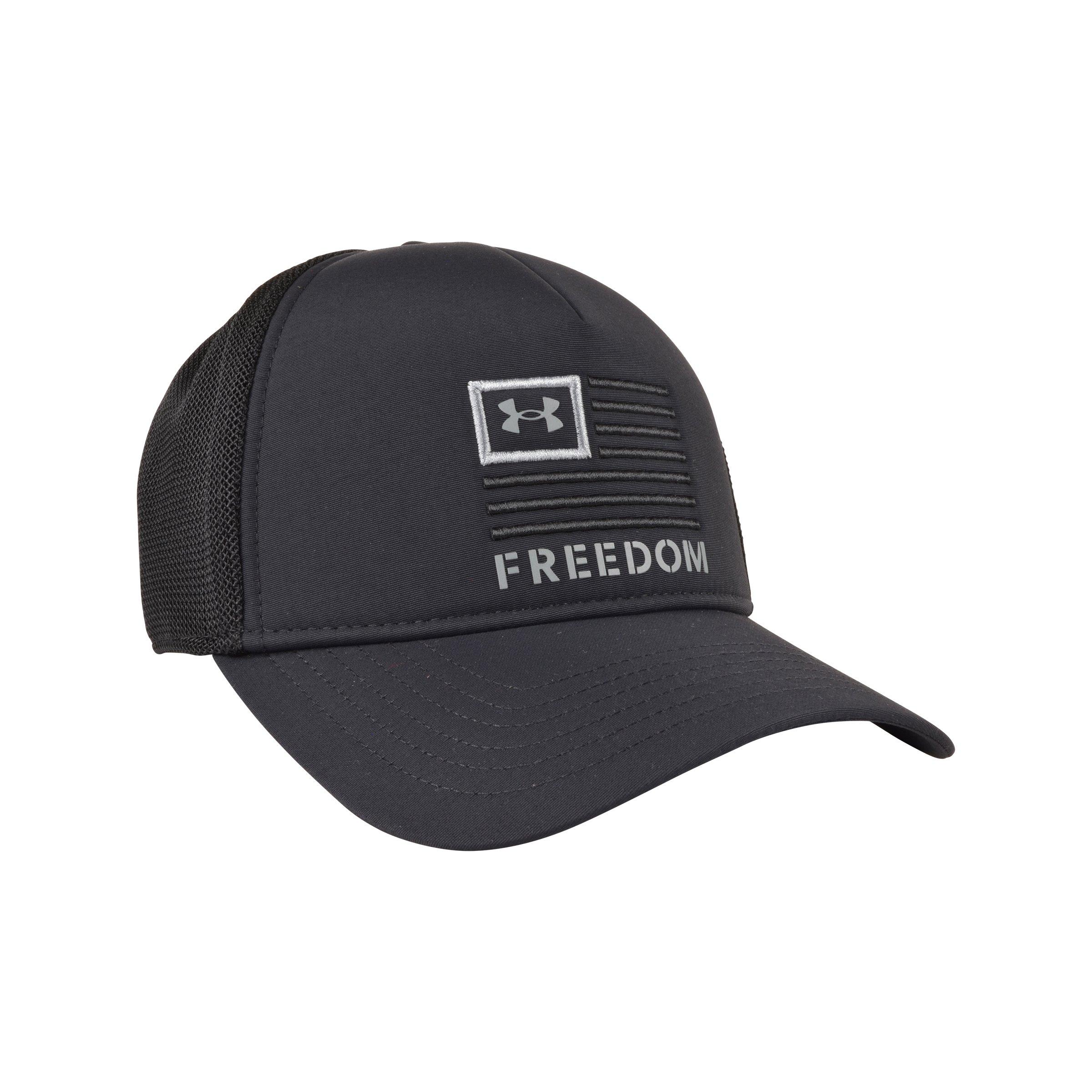 Under Armour Men's Freedom Trucker Snapback Hat - Black/Steel - Hibbett