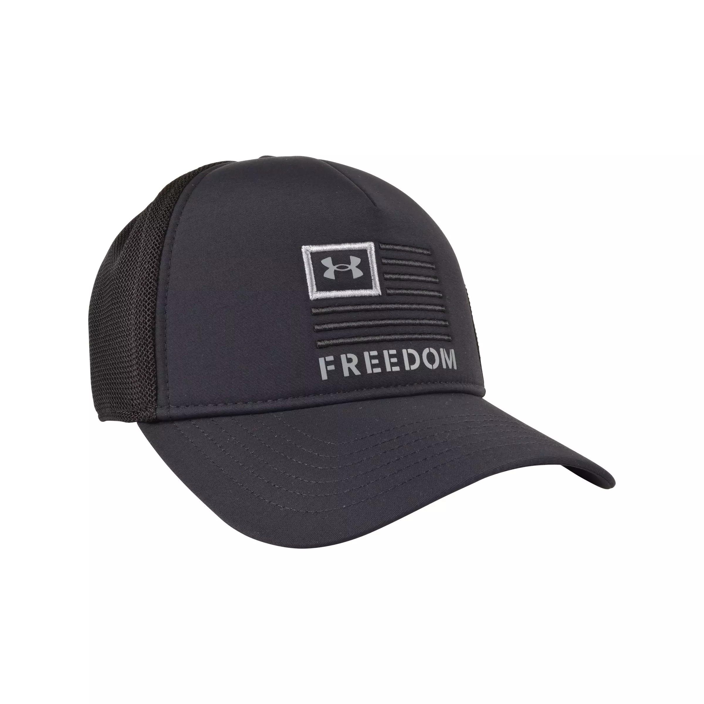 Under Armour Freedom Trucker Snapback Hat - Black/Steel - BLACK/GREY