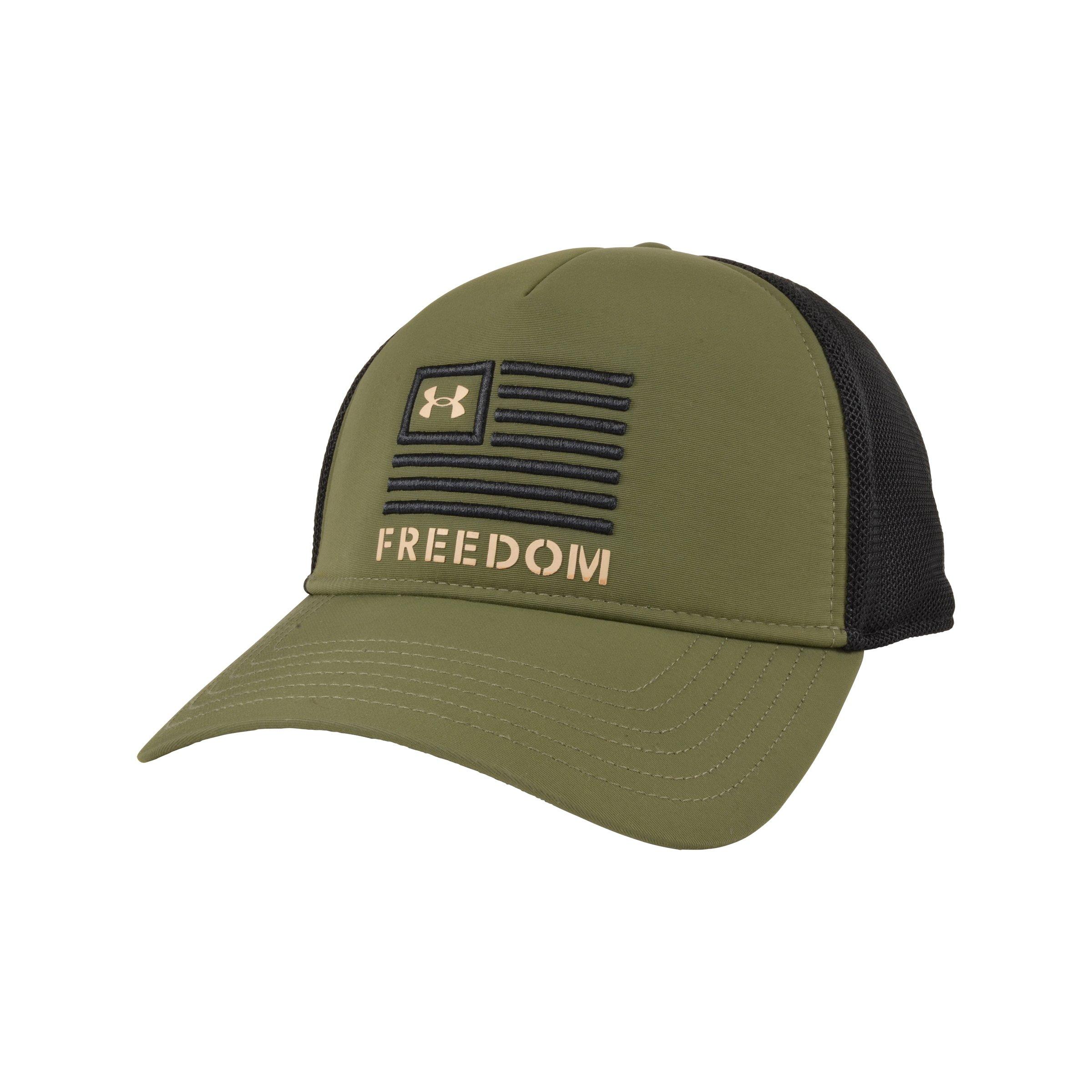Under Armour Men's Freedom Trucker Snapback Hat - Marine OD Green - Hibbett