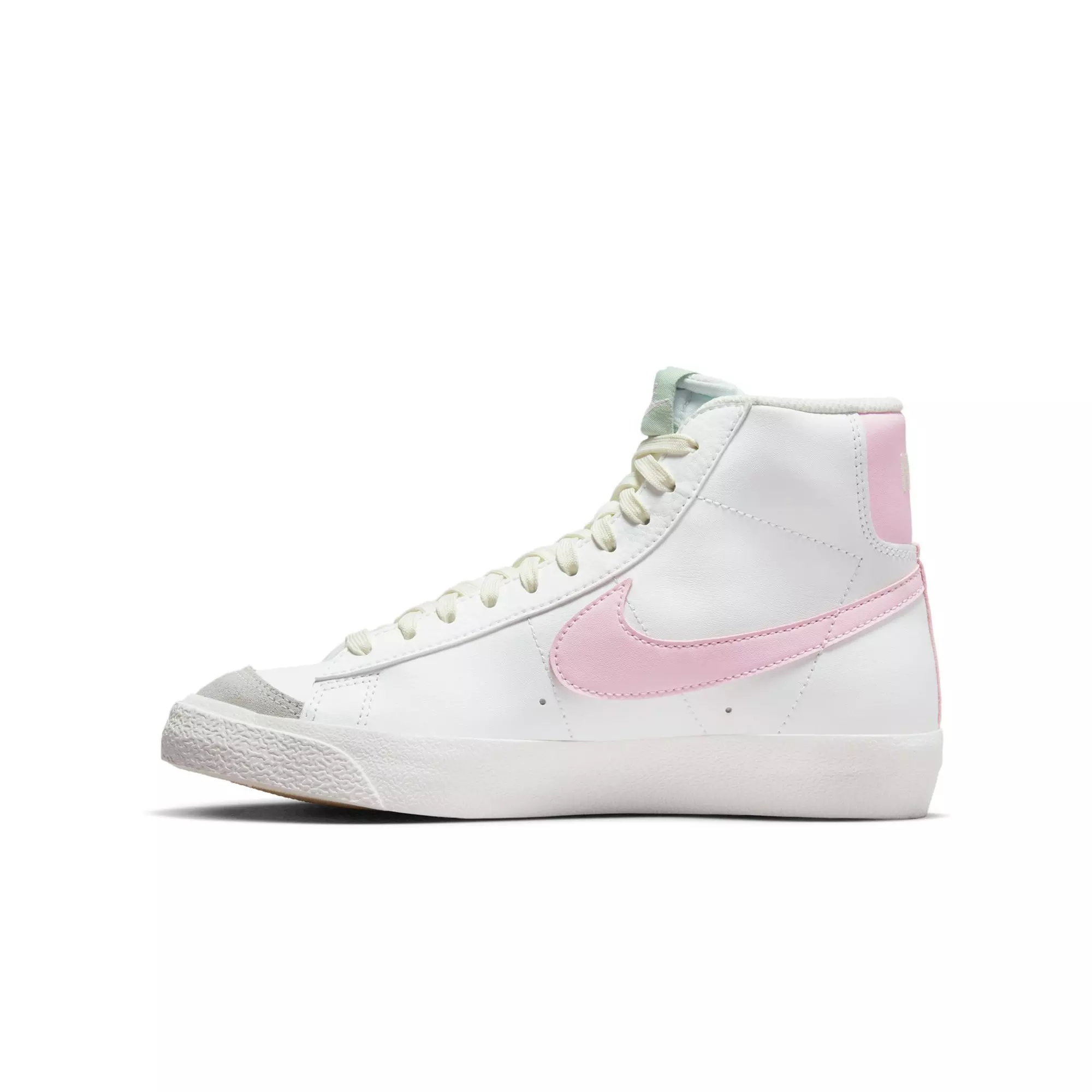 Nike Blazer Mid '77 "Summit White/Pink Foam/Coconut Milk" Grade School Girls' Shoe - PINK/WHITE