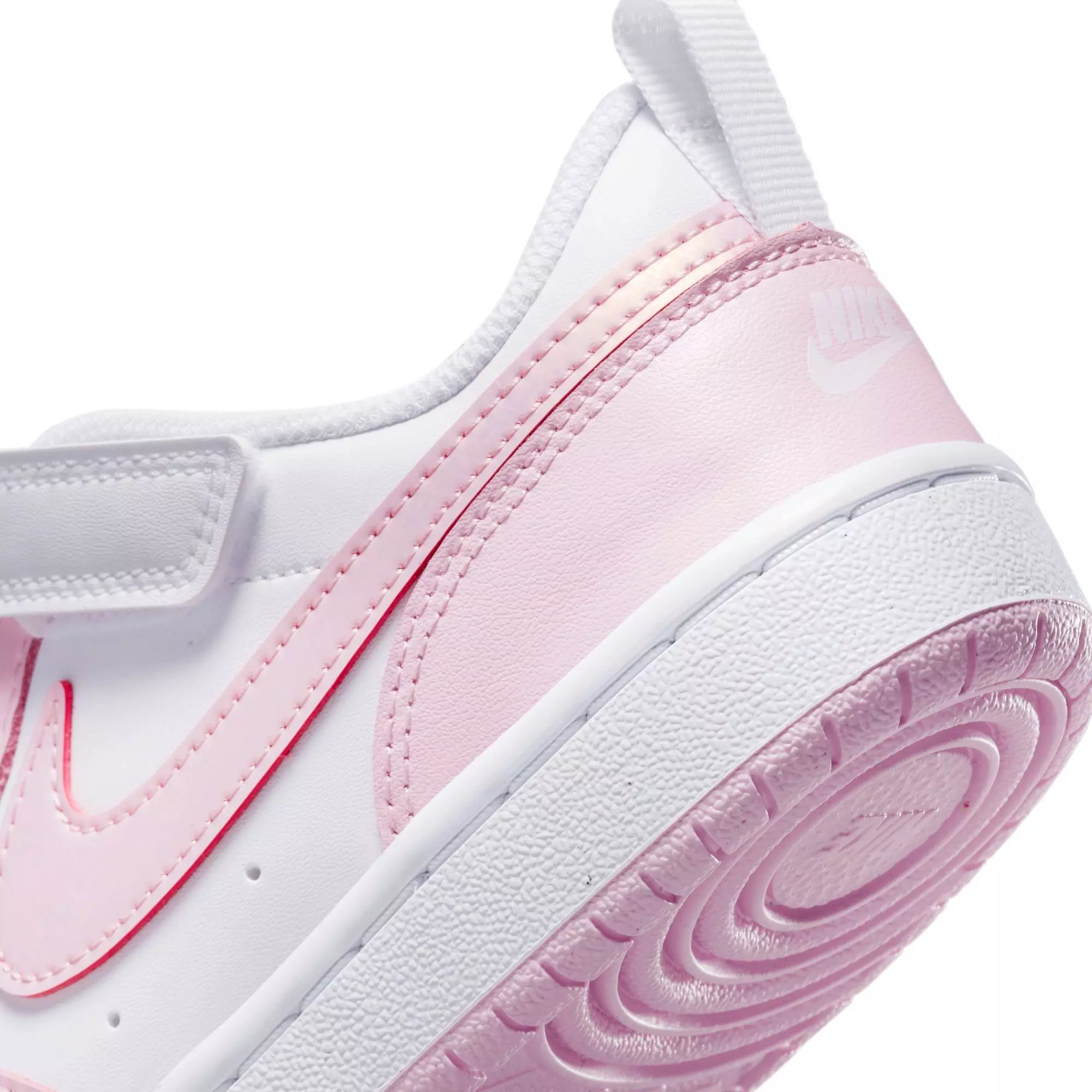 Nike Court Borough Low 2 "White/Pink Foam" Preschool Girls' Shoe - PINK/WHITE