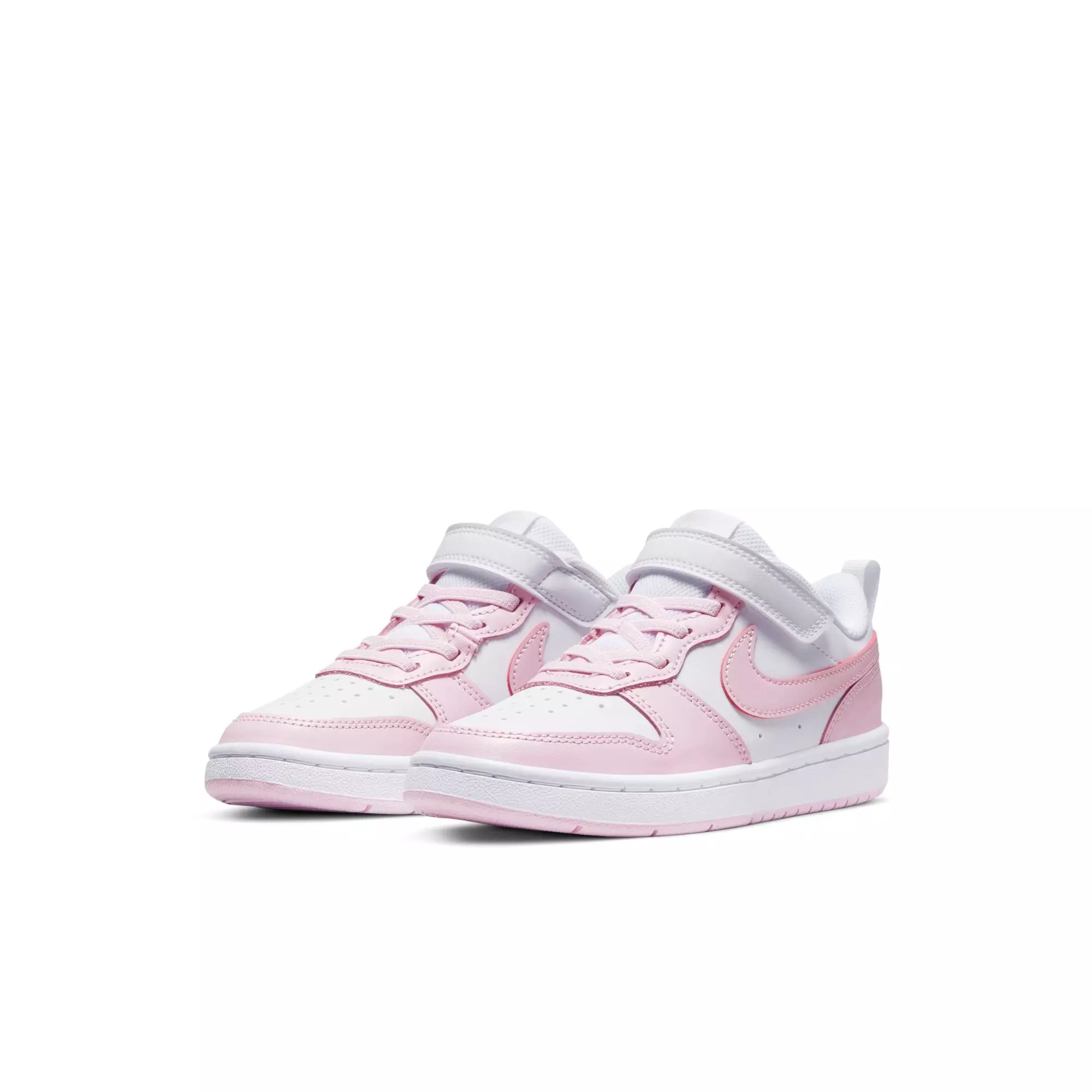 Nike Court Borough Low 2 "White/Pink Foam" Preschool Girls' Shoe - PINK/WHITE