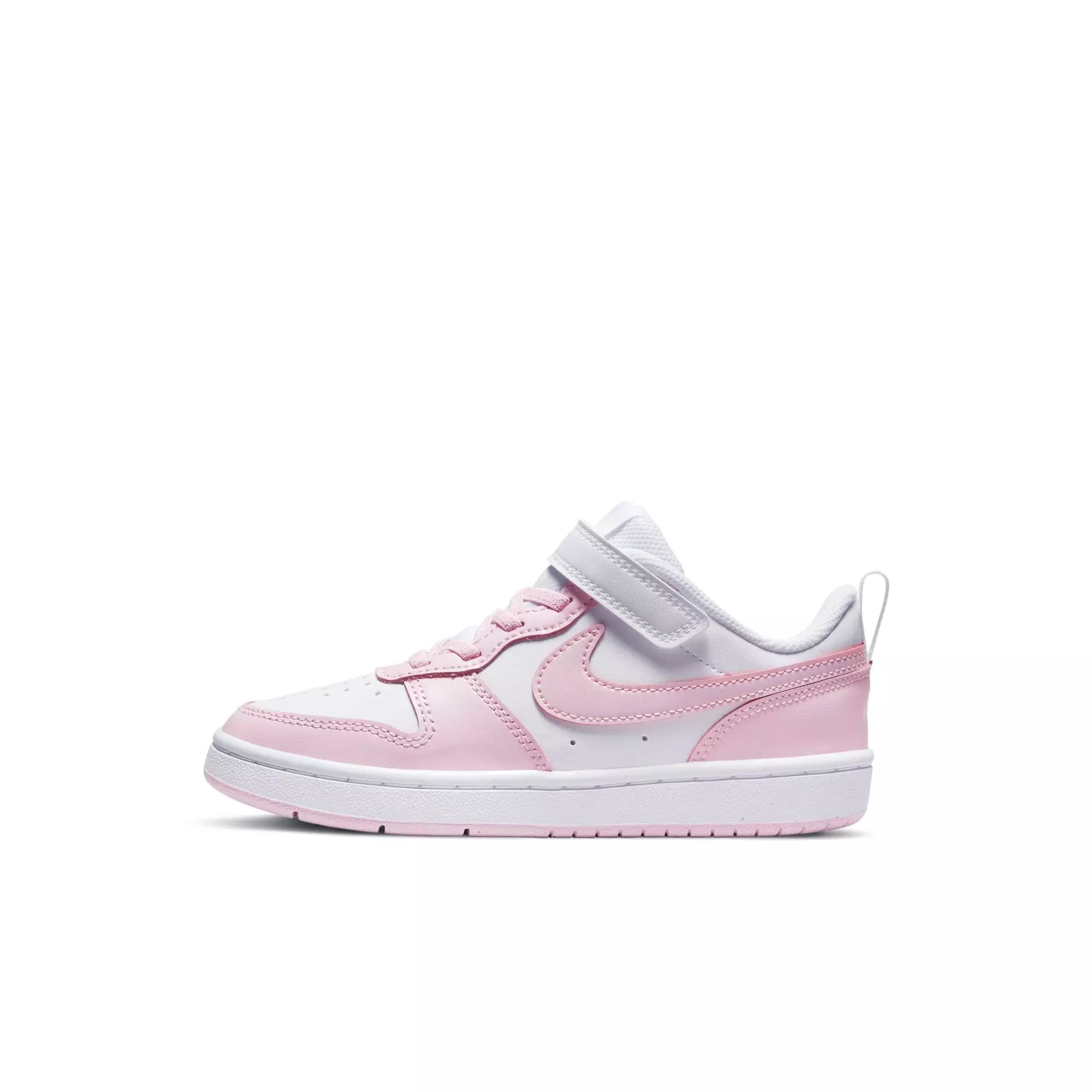 Nike Court Borough Low 2 "White/Pink Foam" Preschool Girls' Shoe - PINK/WHITE