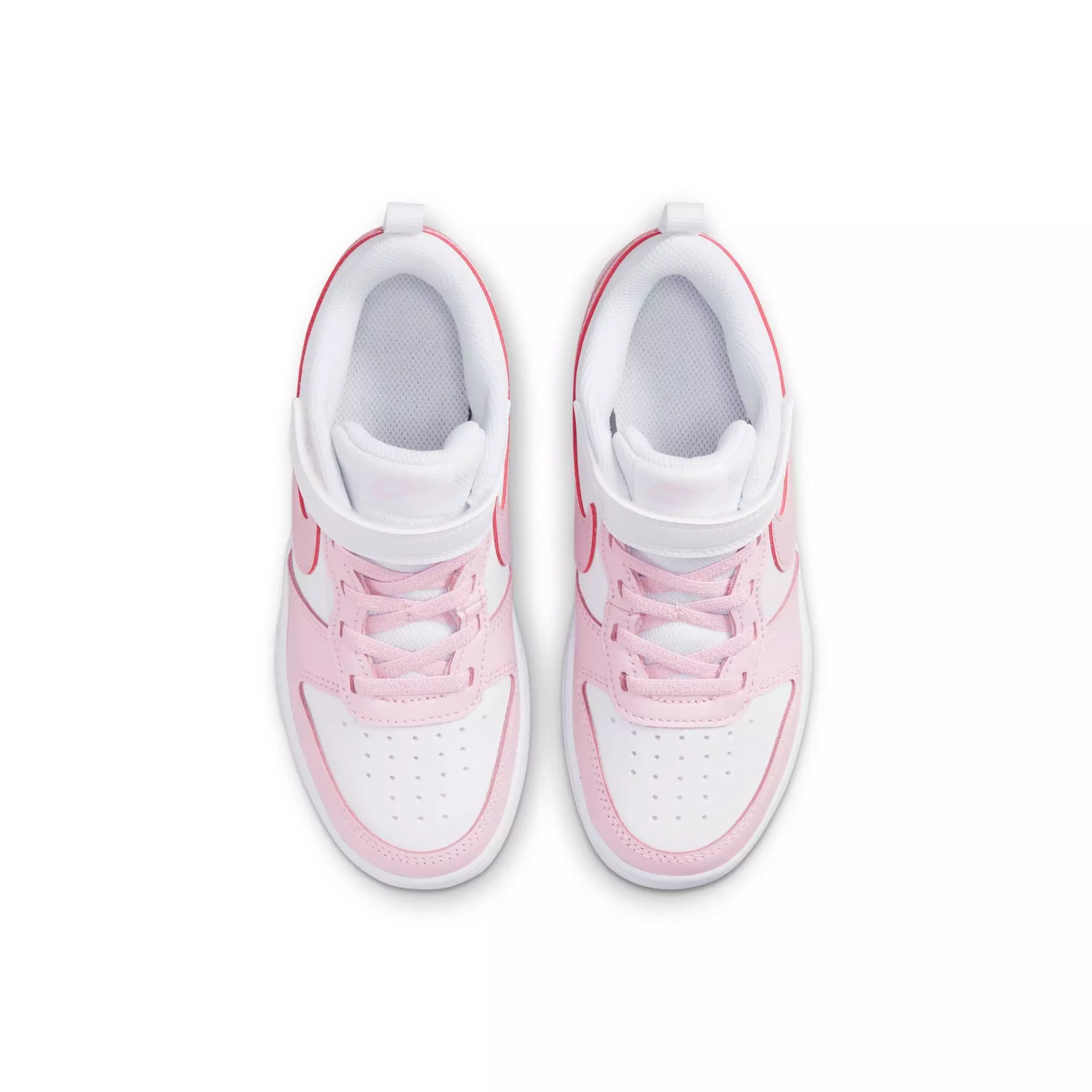 Nike Court Borough Low 2 "White/Pink Foam" Preschool Girls' Shoe - PINK/WHITE