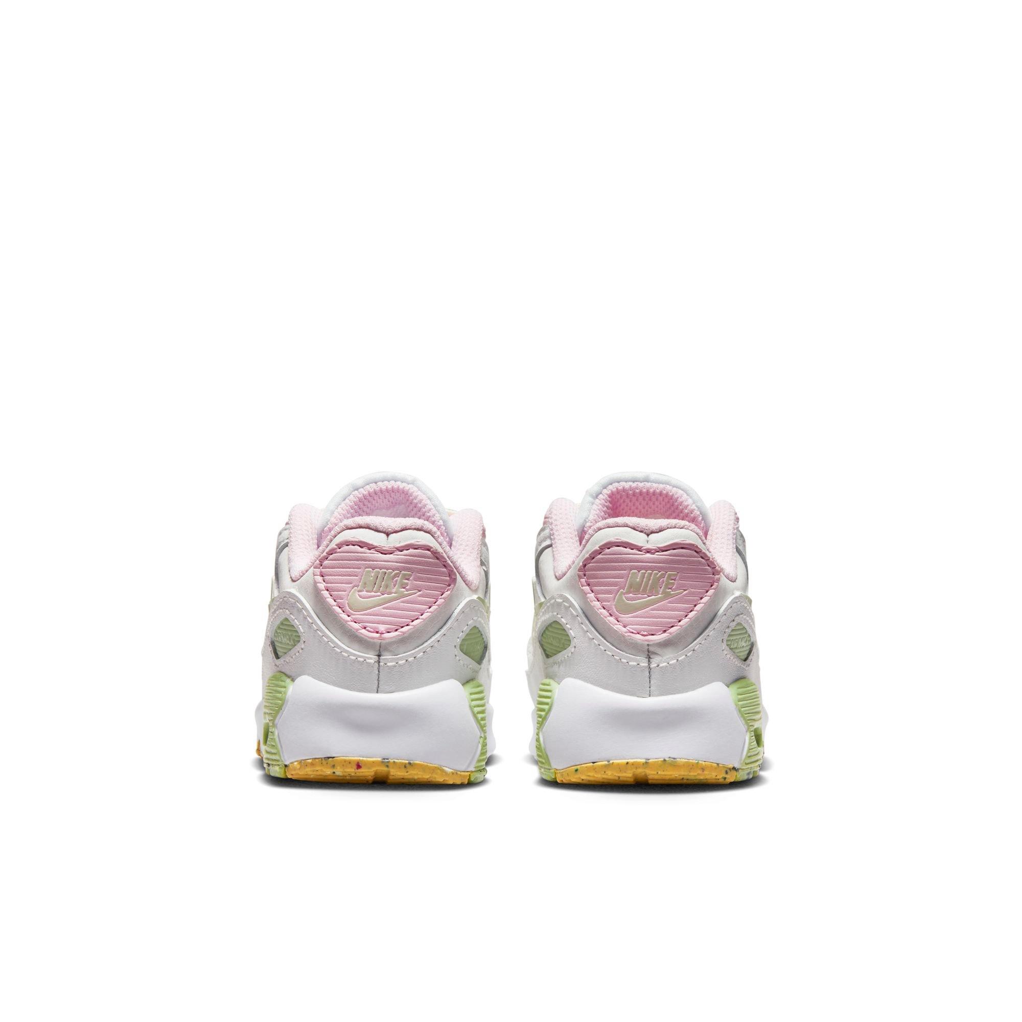 Nike Air Max 90 LTR SE Toddler Girls' Summit White/Coconut Milk/Pink Foam Shoe