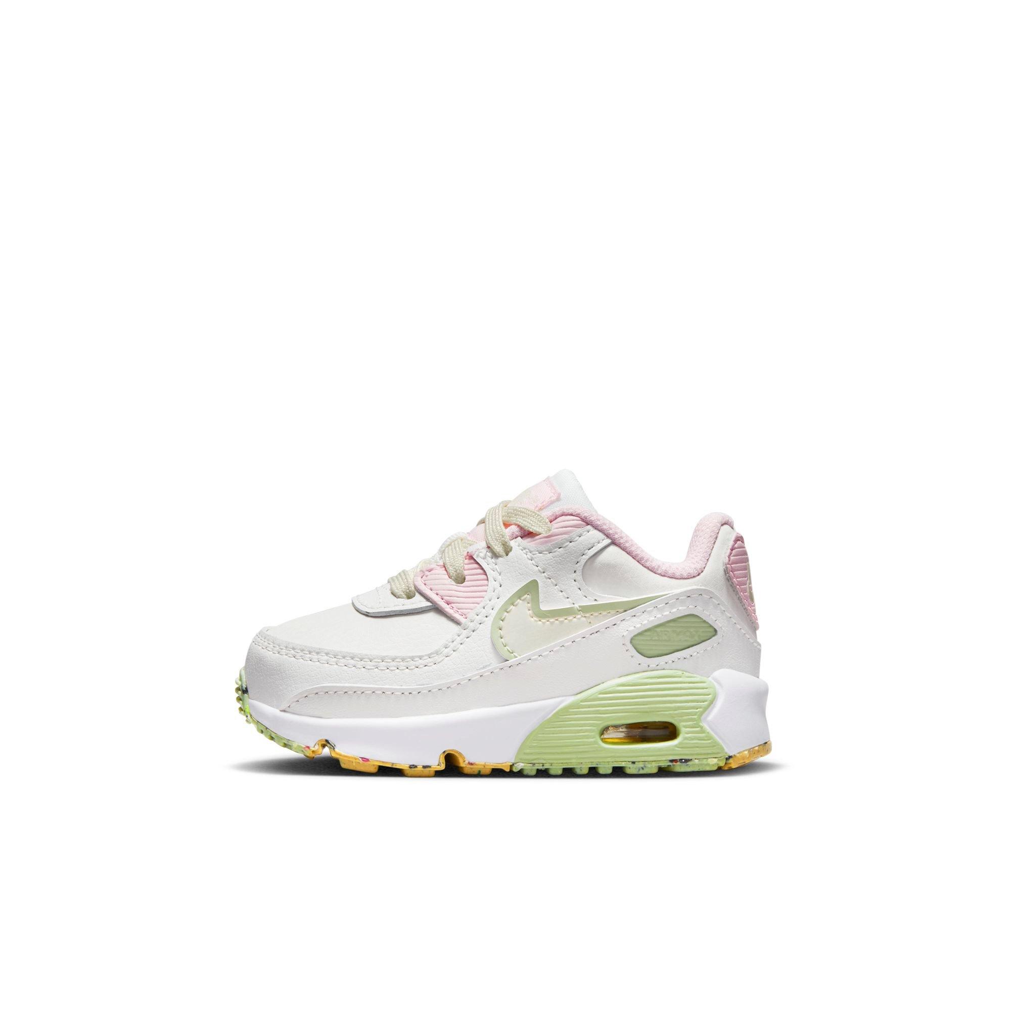 Nike Air Max 90 LTR SE Toddler Girls' Summit White/Coconut Milk/Pink Foam Shoe