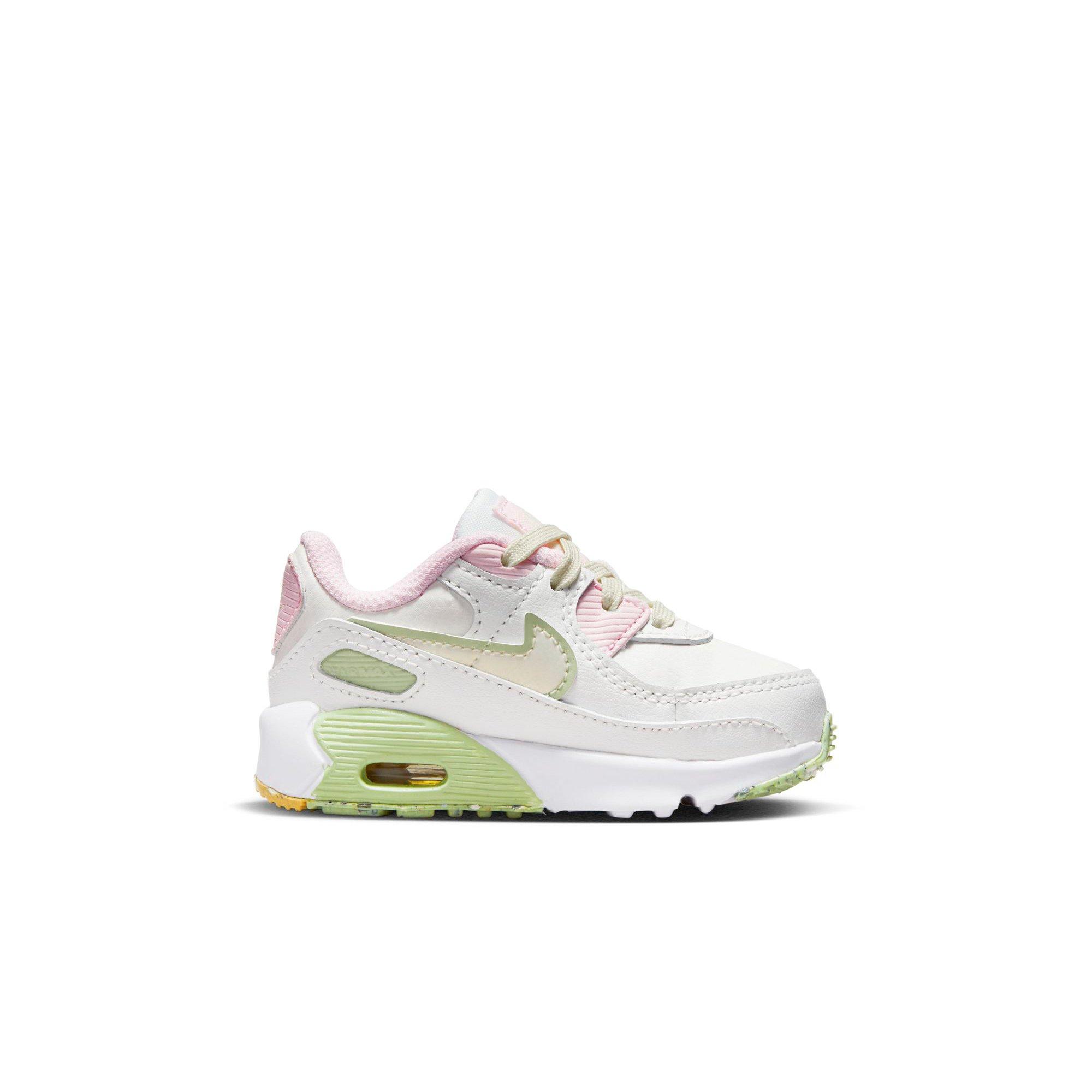 Nike Air Max 90 LTR SE Toddler Girls' Summit White/Coconut Milk/Pink Foam Shoe