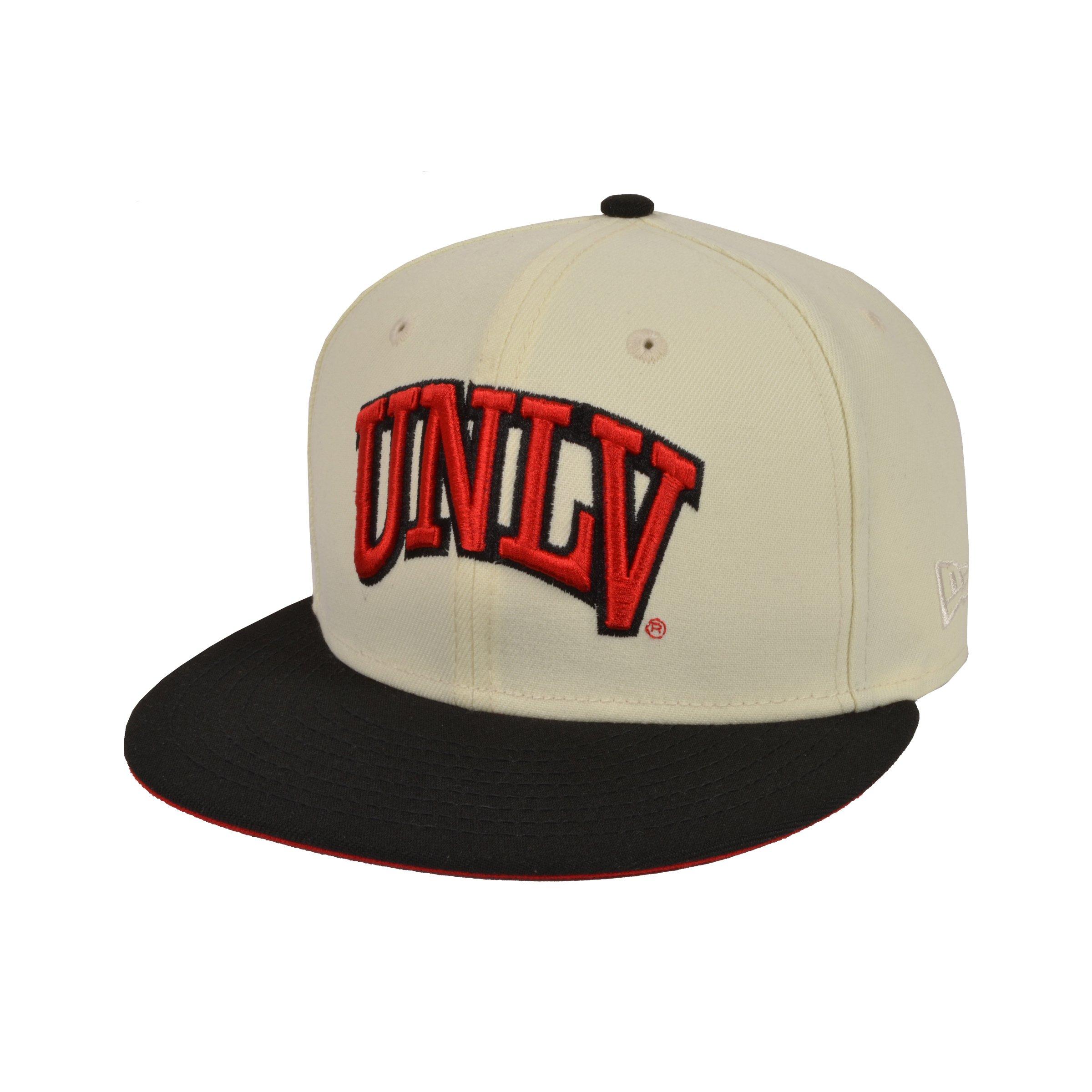 UNLV Runnin Rebels NCAA College New Era 59Fifty Fitted Grey Hat Cap Las  Vegas LV