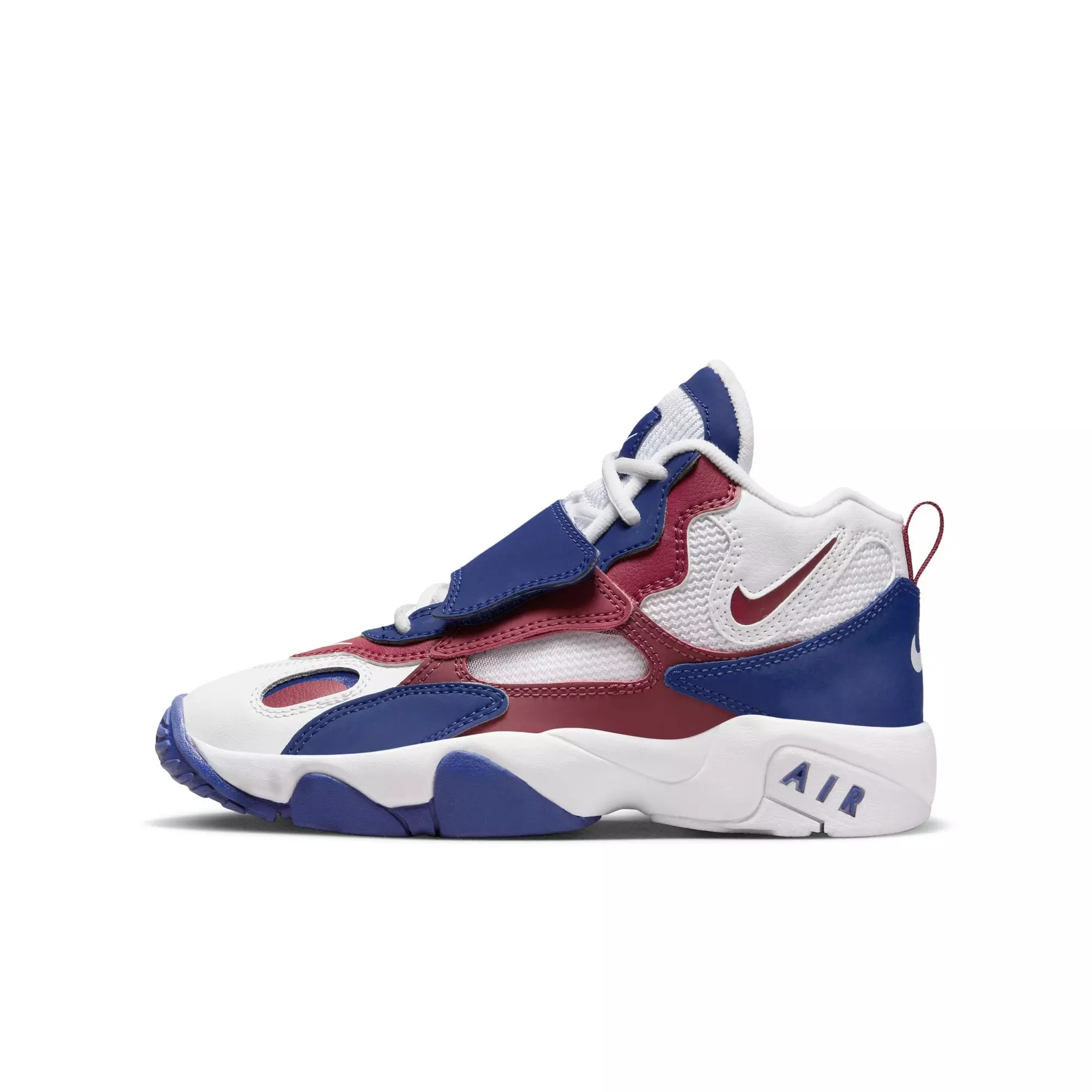 Nike Air Speed Turf "White/Team Red/Rush Blue" Grade School Kids' Shoe - WHITE/RED/BLUE