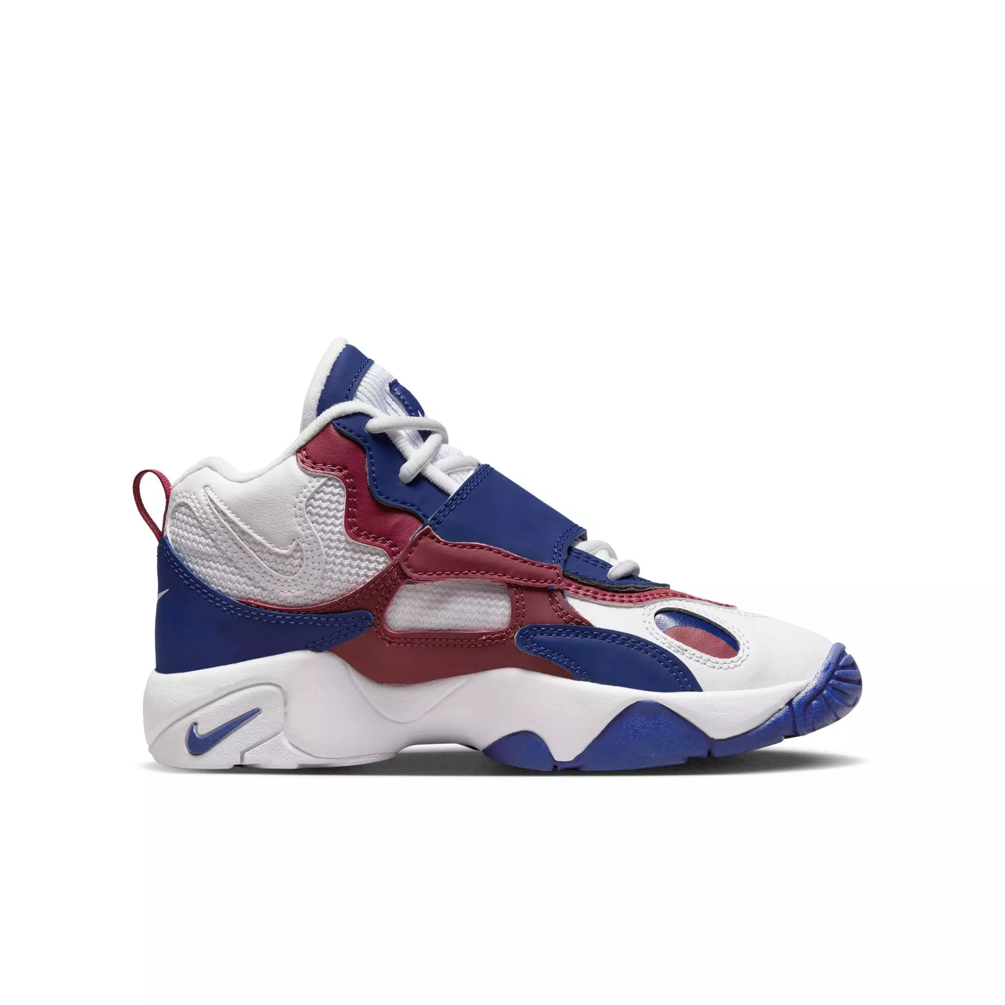 Nike Air Speed Turf "White/Team Red/Rush Blue" Grade School Kids' Shoe - WHITE/RED/BLUE