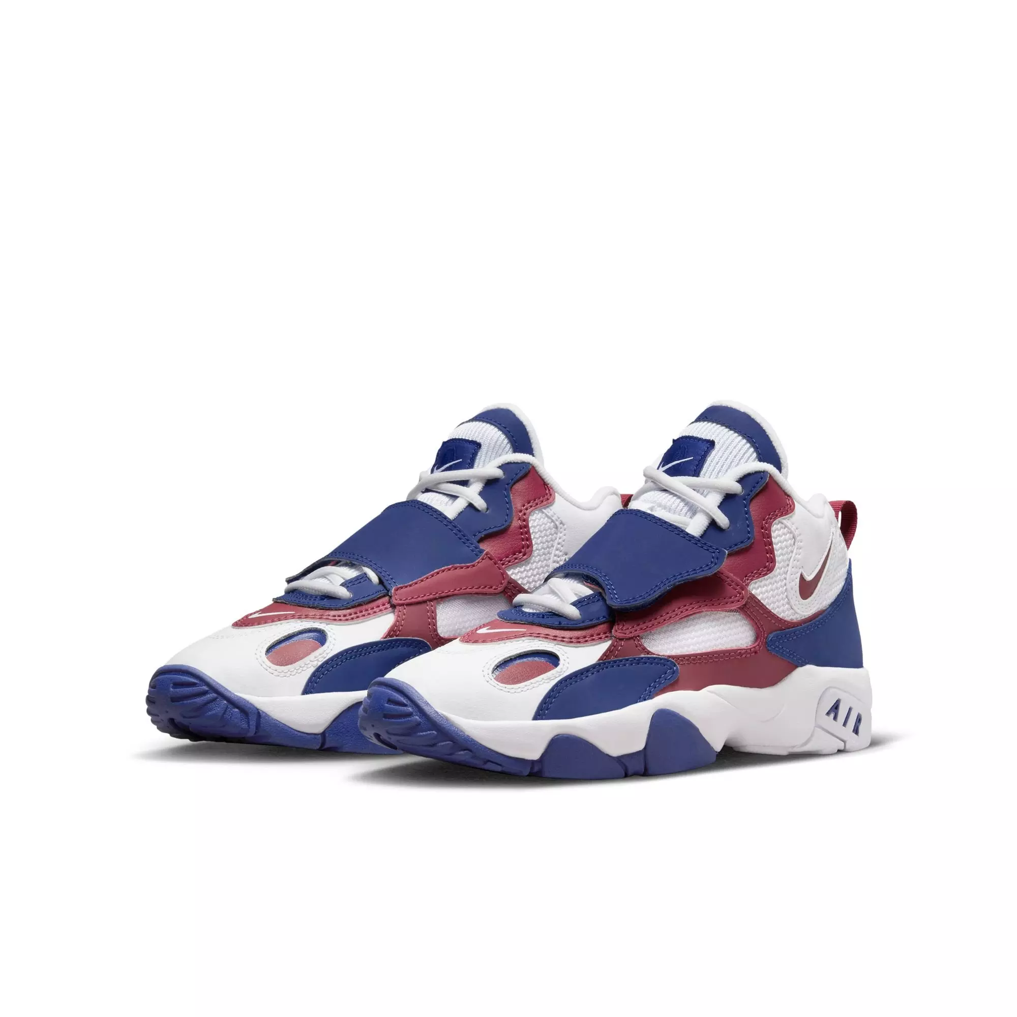 Nike Air Speed Turf "White/Team Red/Rush Blue" Grade School Kids' Shoe - WHITE/RED/BLUE