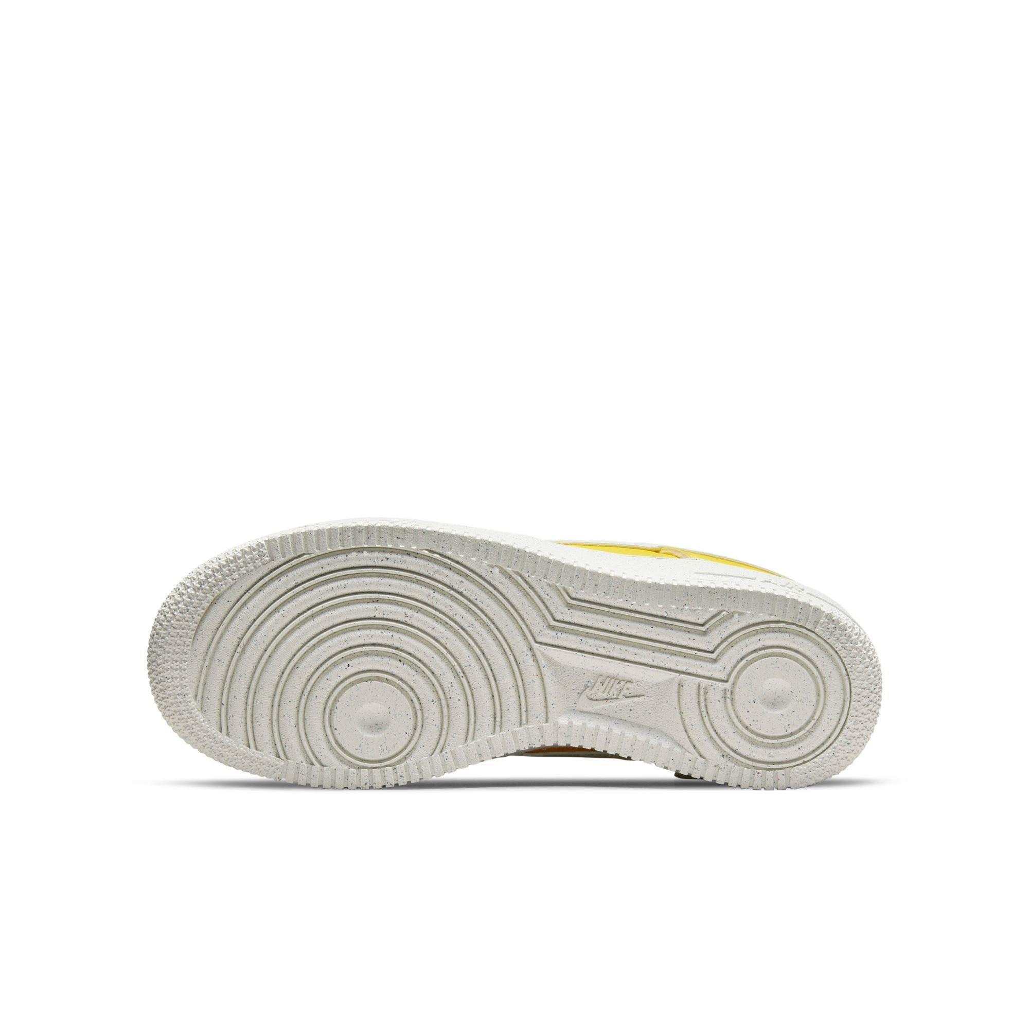 Nike Air Force 1 LV8 "Tour Yellow/Sail/Black" Grade School Boys' Shoe - YELLOW/BLACK Thumbnail View 4