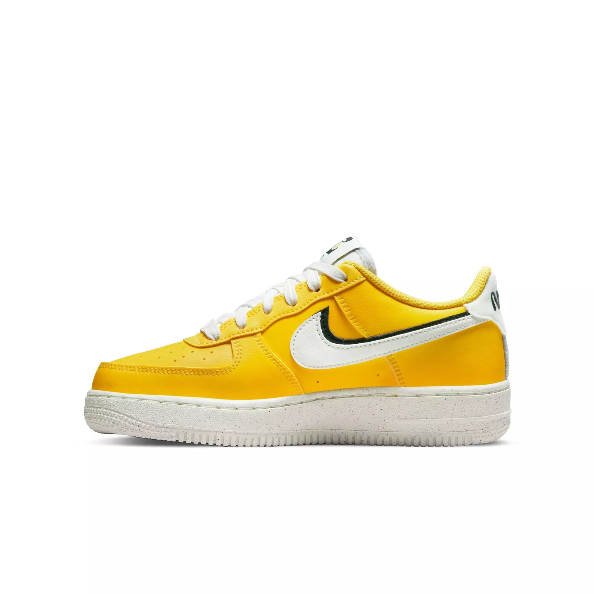 Nike Air Force 1 LV8 "Tour Yellow/Sail/Black" Grade School Boys' Shoe - YELLOW/BLACK