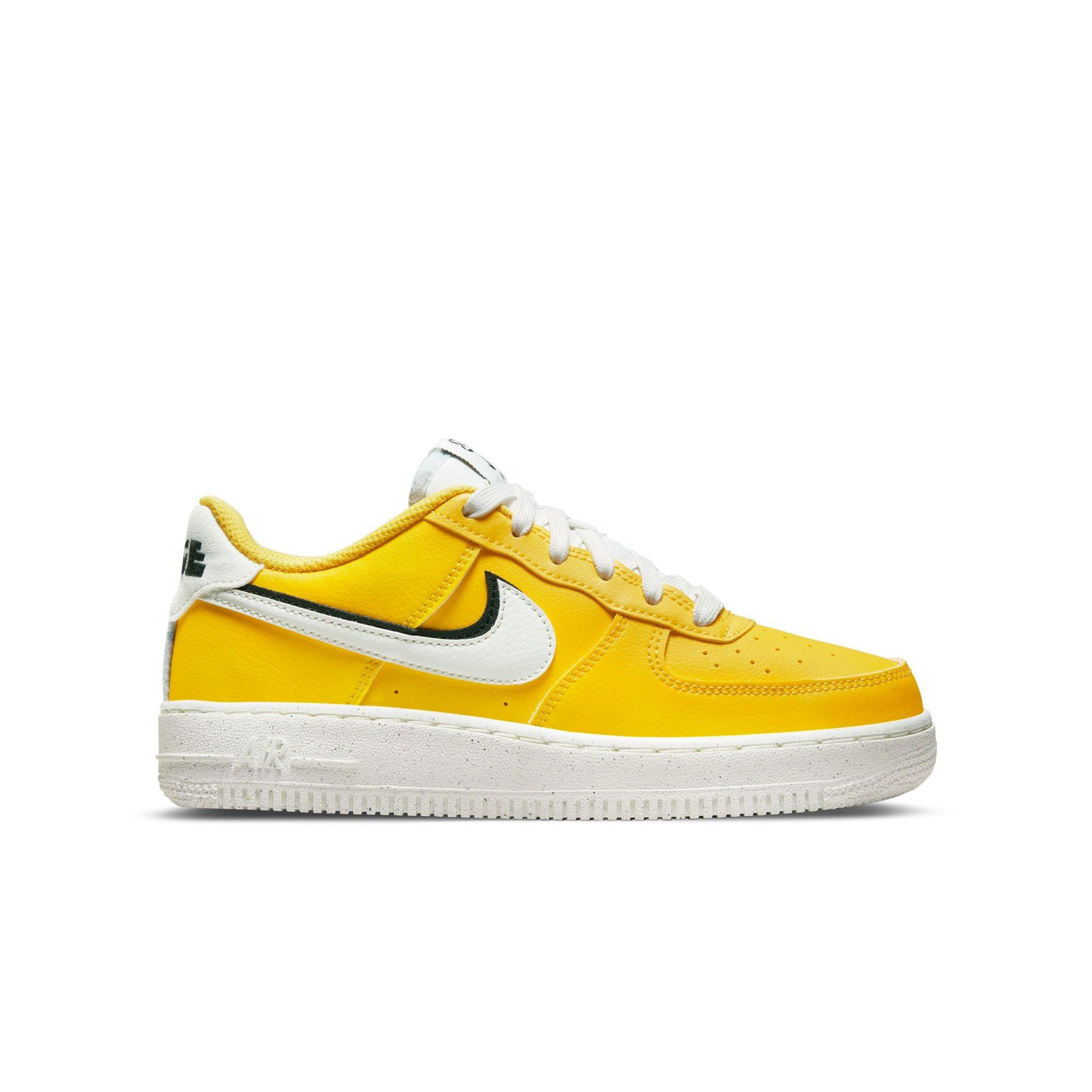 Nike Air Force 1 LV8 "Tour Yellow/Sail/Black" Grade School Boys' Shoe - YELLOW/BLACK Thumbnail View 1
