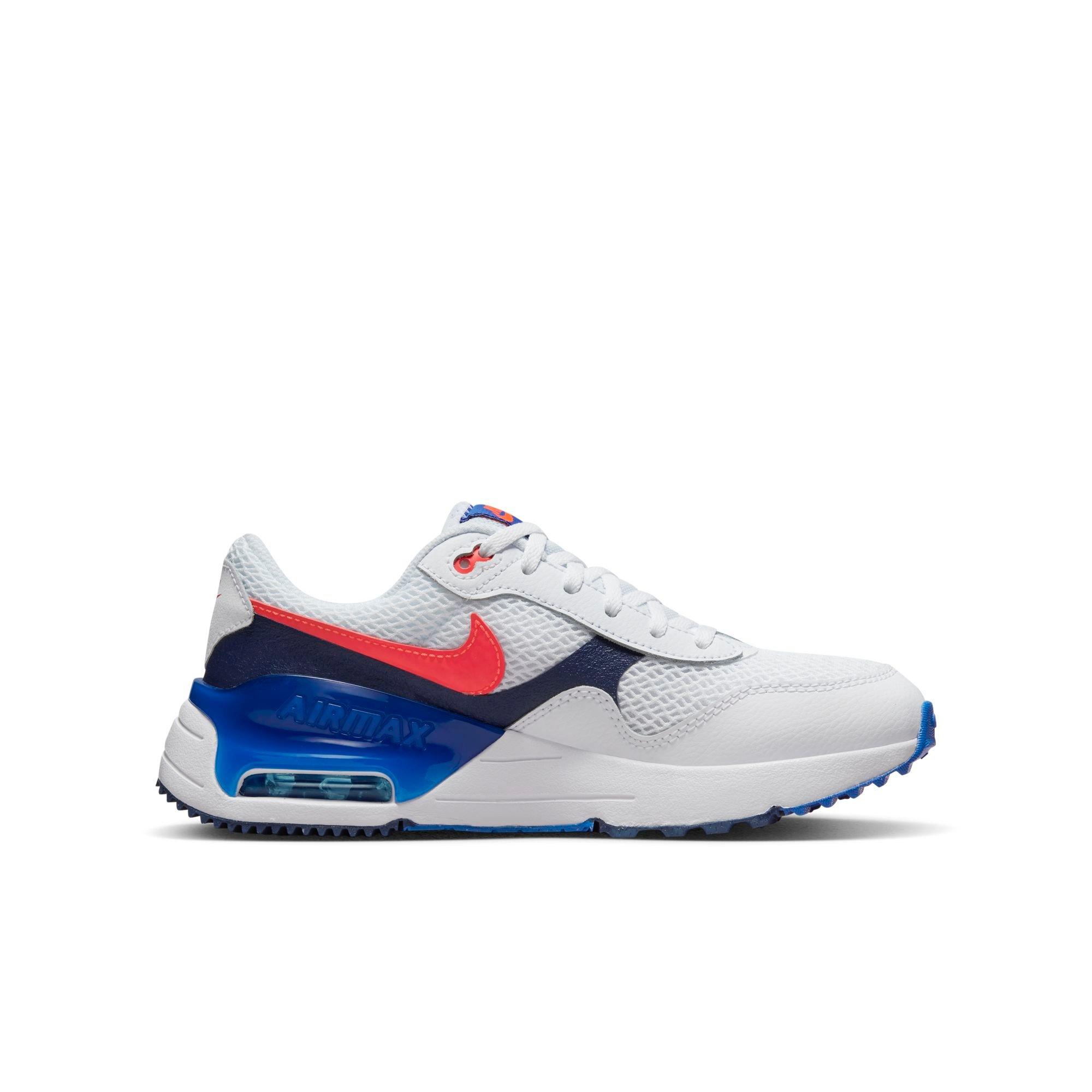 Nike Air Max 90 Red/White/Blue Grade School Boys' Shoe - Hibbett