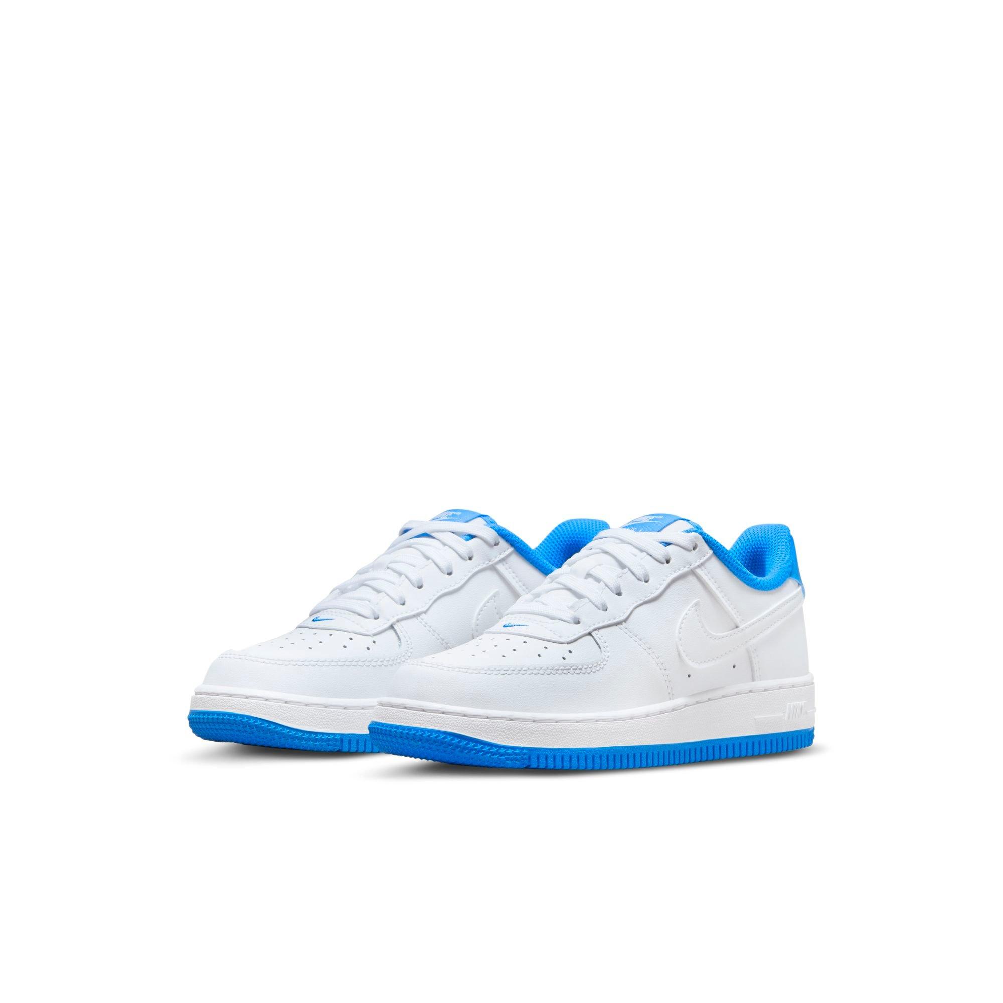 blue and white nike shoes - Hibbett