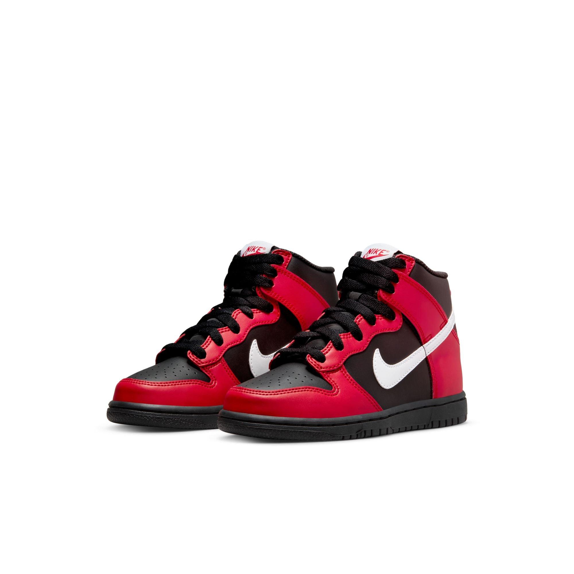 dunk high white black university red