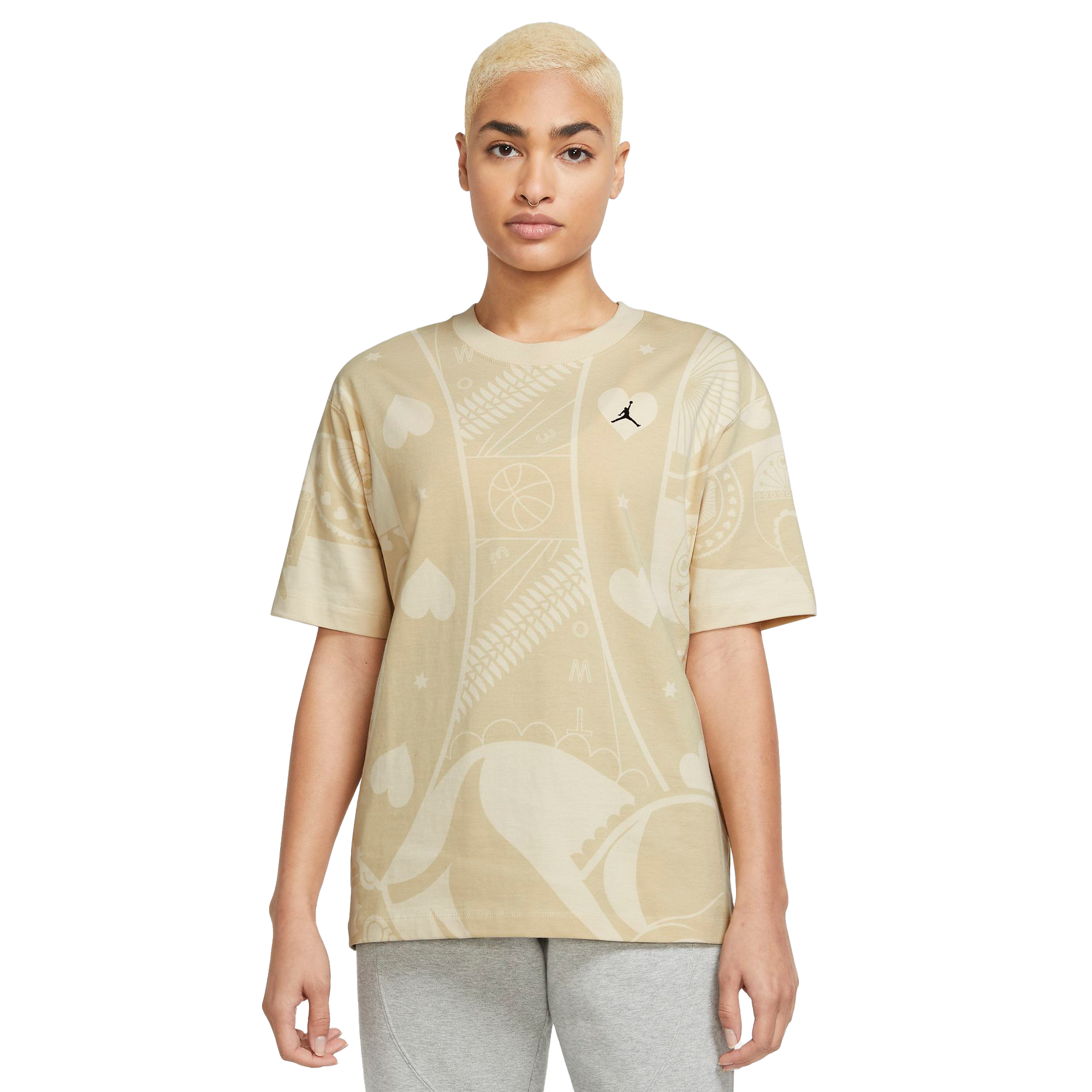 Jordan Women s Flight Graphic T Shirt Tan Hibbett City Gear