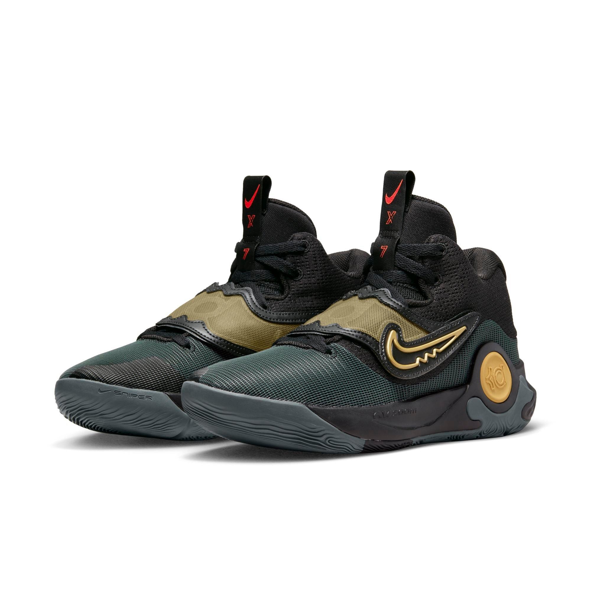 Kevin durant shoes black and gold online