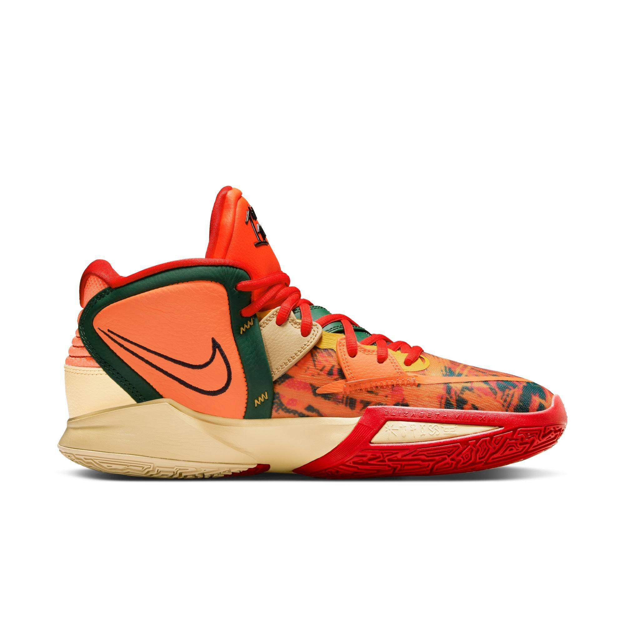 Nike basketball orange clearance shoes