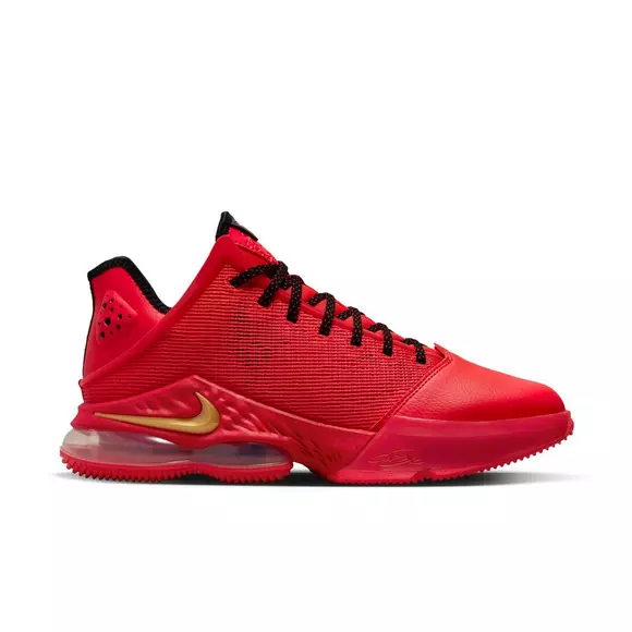 Nike LeBron 19 Low Light Crimson Basketball Shoes, Red/Black, Size: 10.5