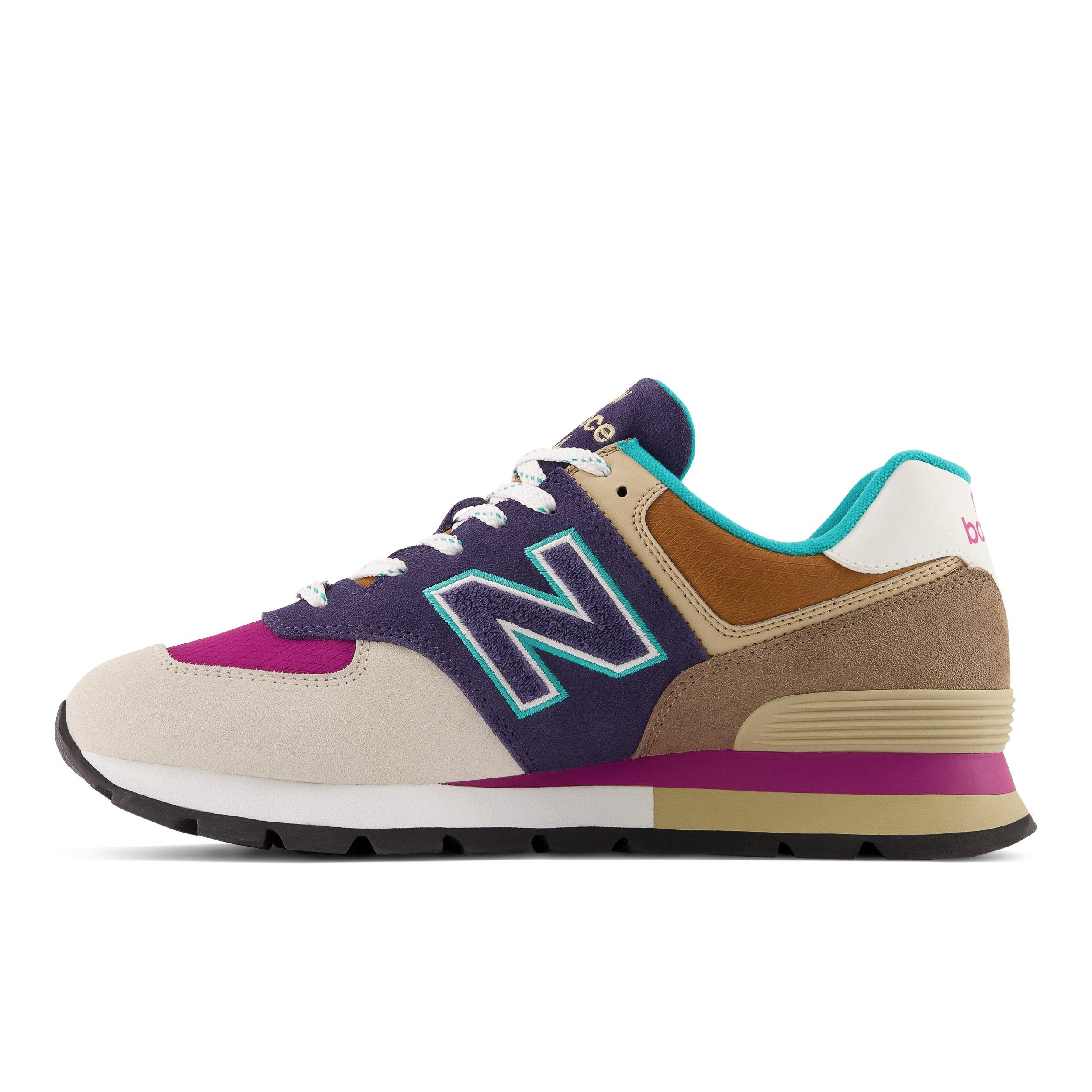 New Balance 574 Rugged Navy/Purple Men's Shoe - Hibbett | City Gear