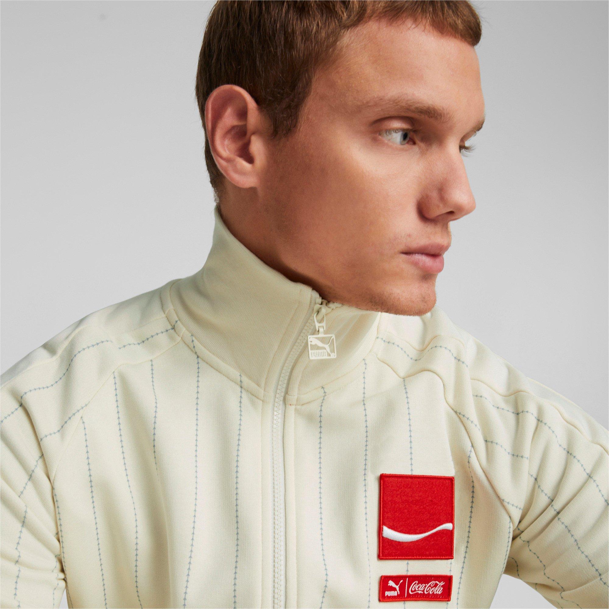 Puma Men's All Over Print Lite Sand T7 Track Jacket-Tan - Hibbett