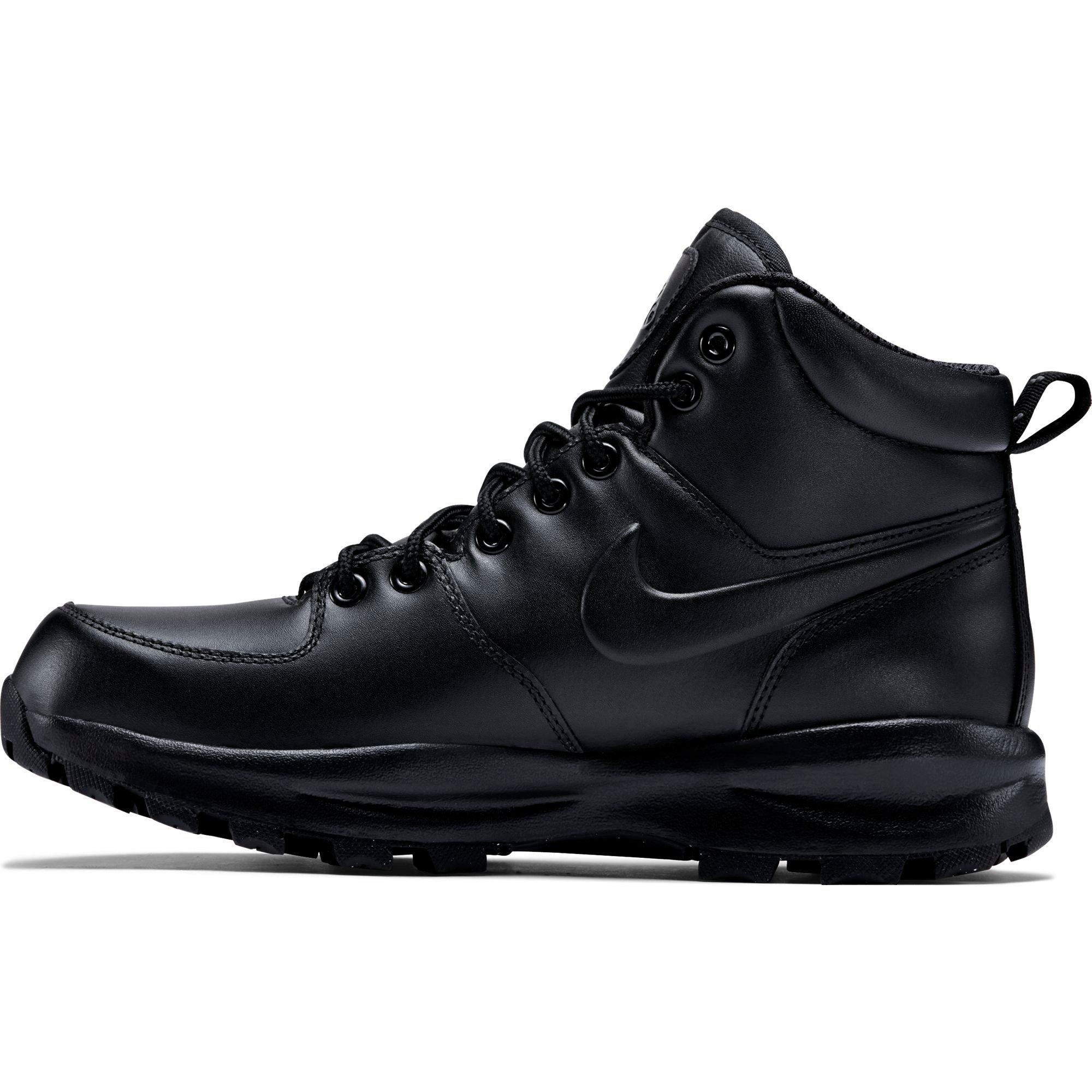 Nike black leather outlet boots