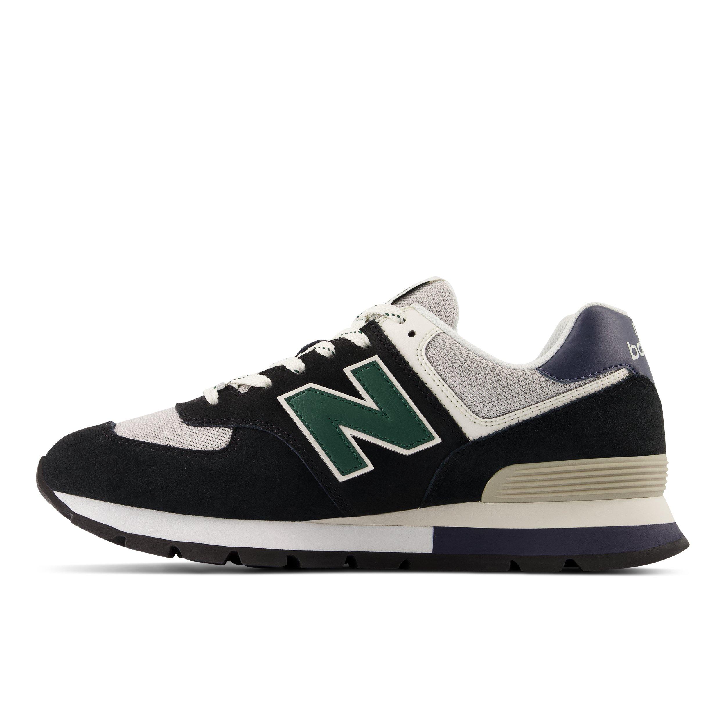 New Balance 574 Black White Green